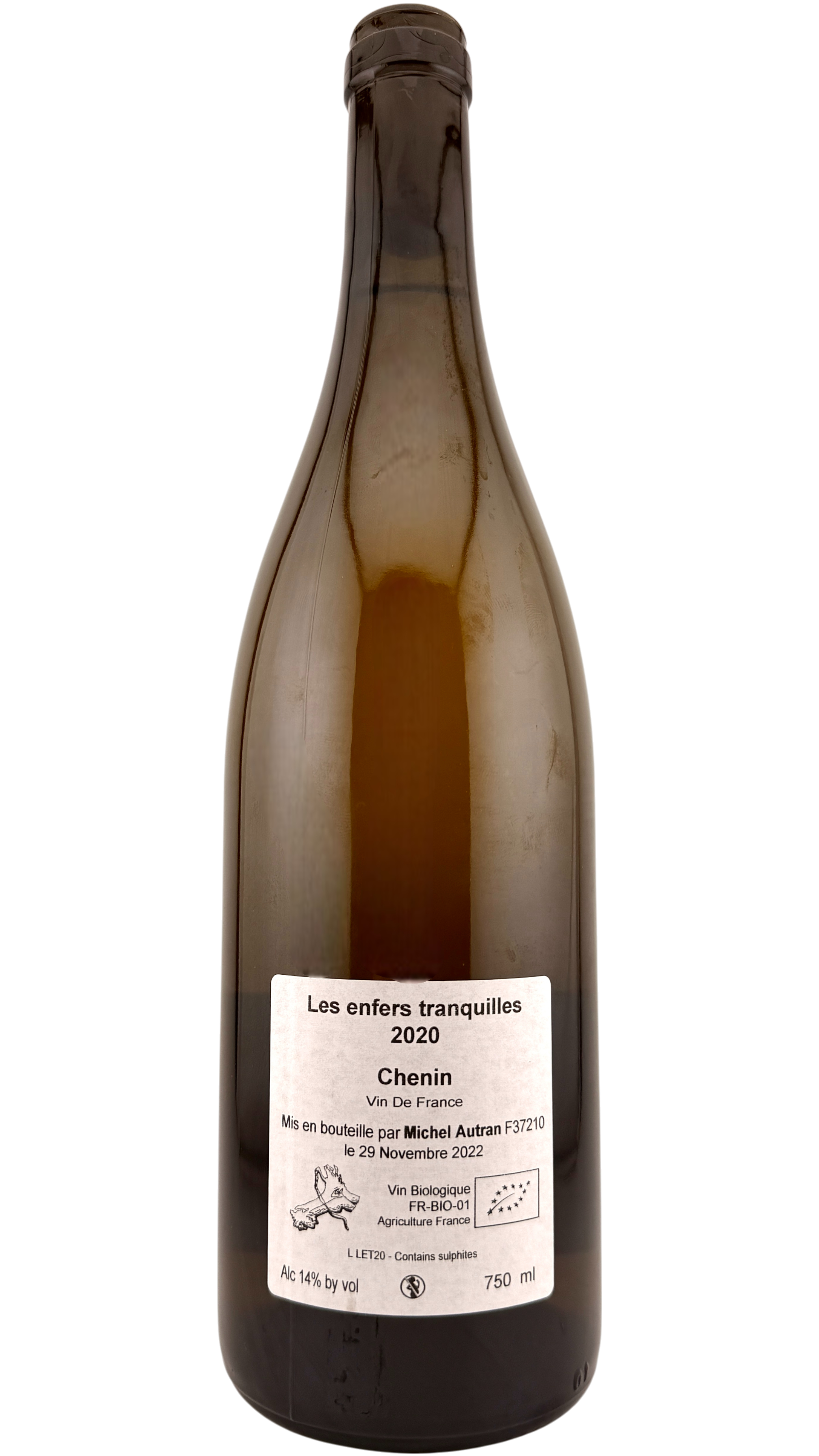 Vin de France Les enfers tranquilles Michel Autran