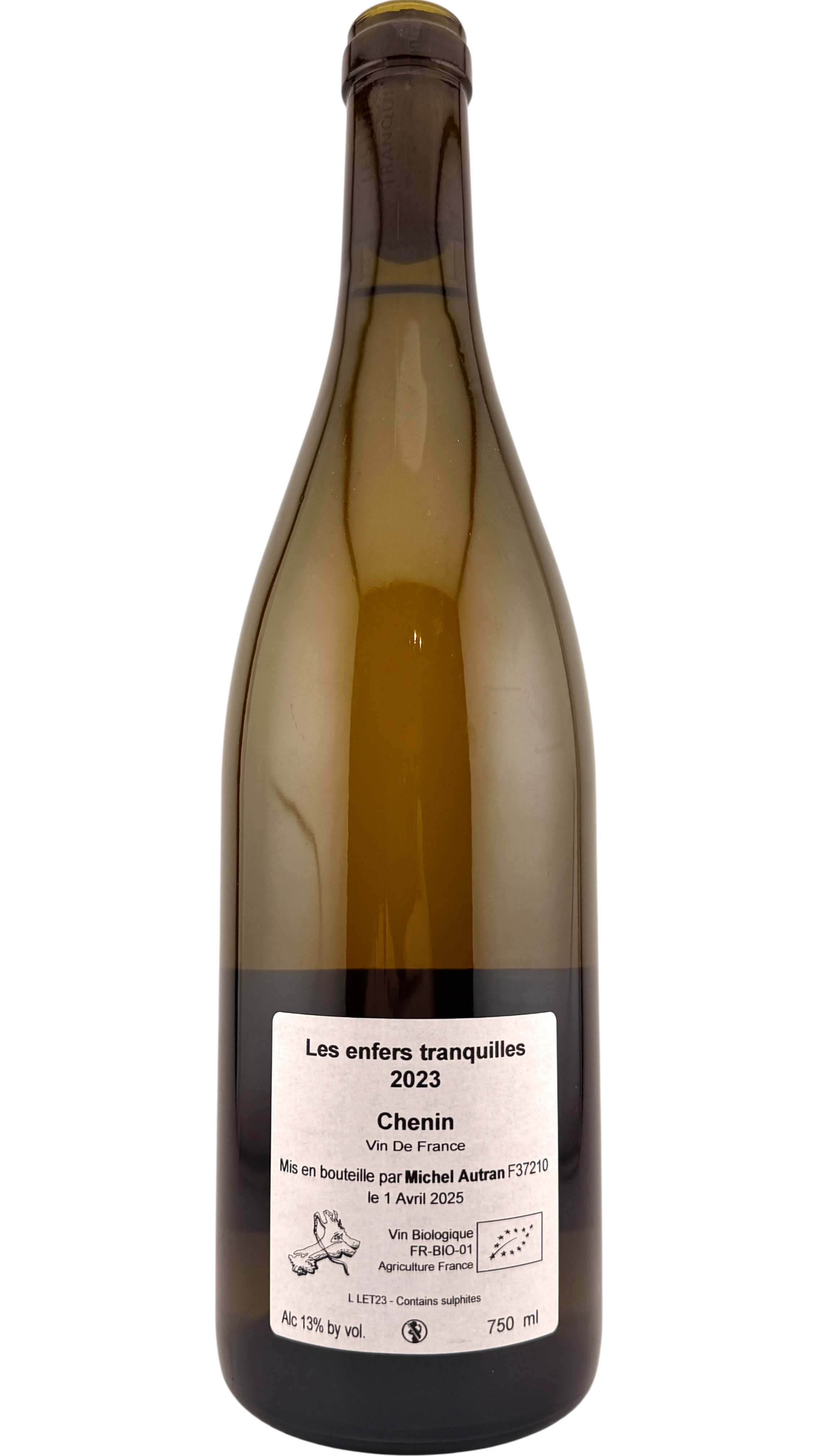 Vin de France Les enfers tranquilles Michel Autran