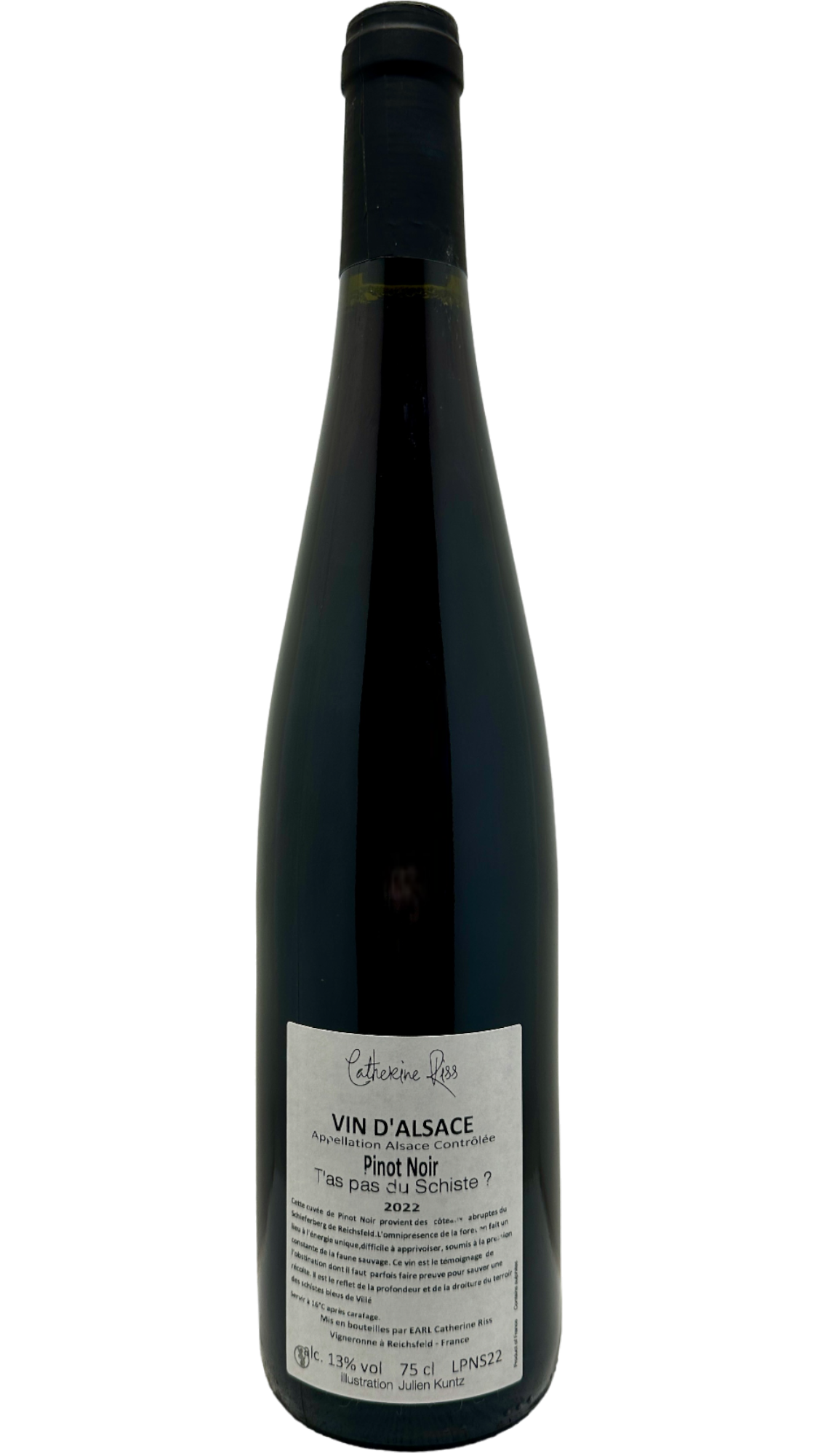 Alsace pinot noir "T'as pas du schiste ?"