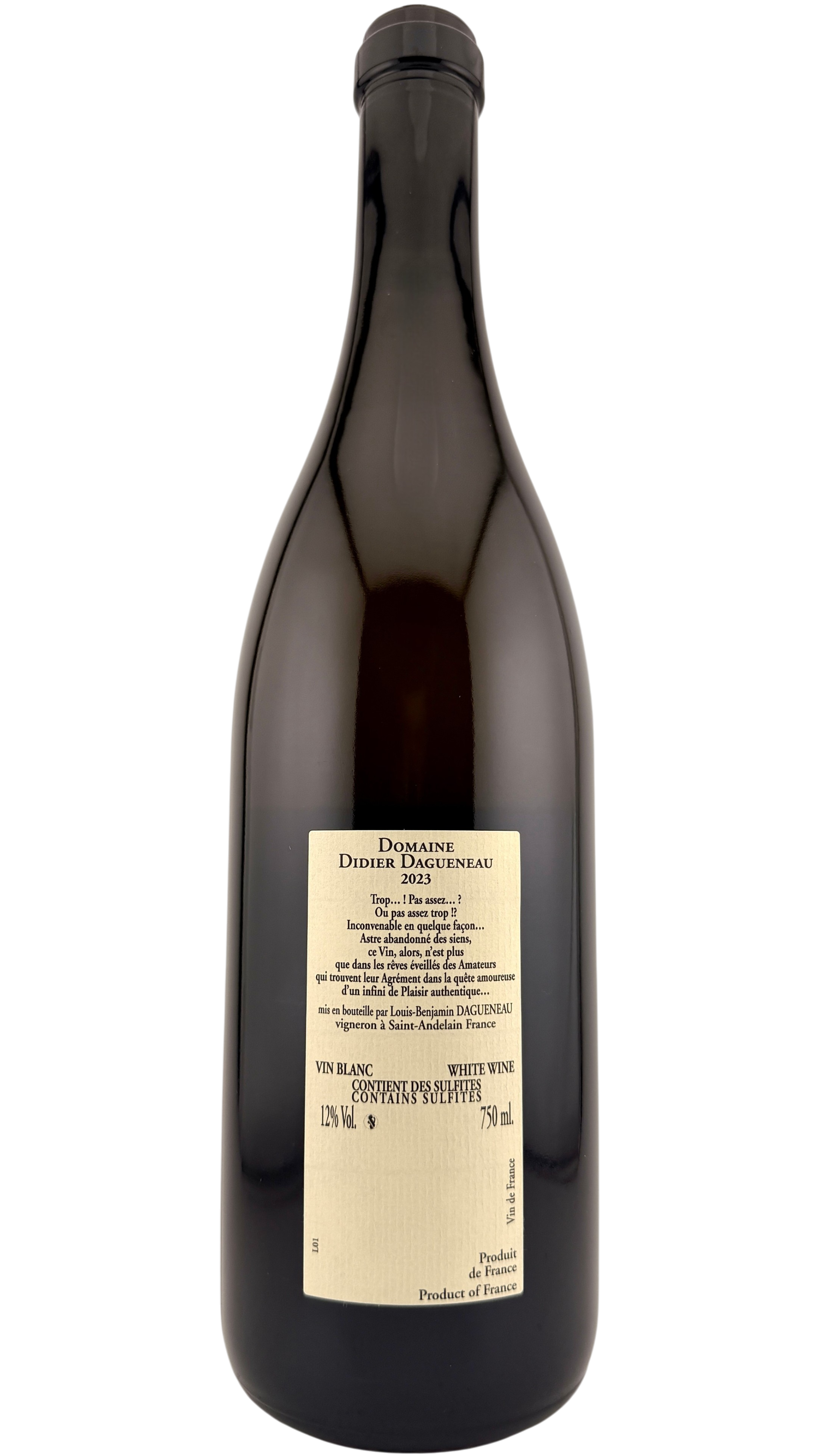 Blanc Etc... Vin de France Louis Benjamin Dagueneau