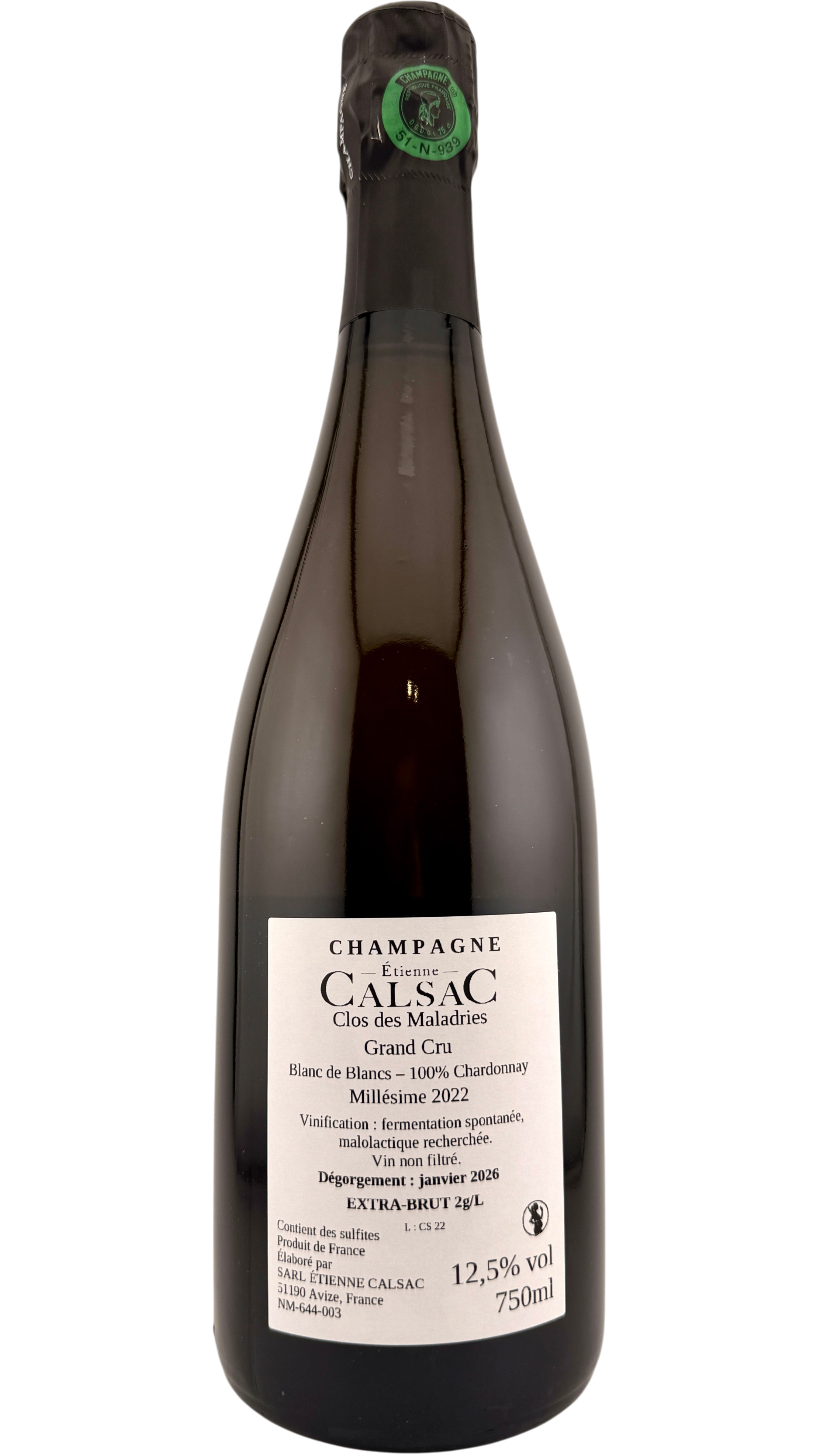 Champagne Clos des Maladries, Etienne Calsac