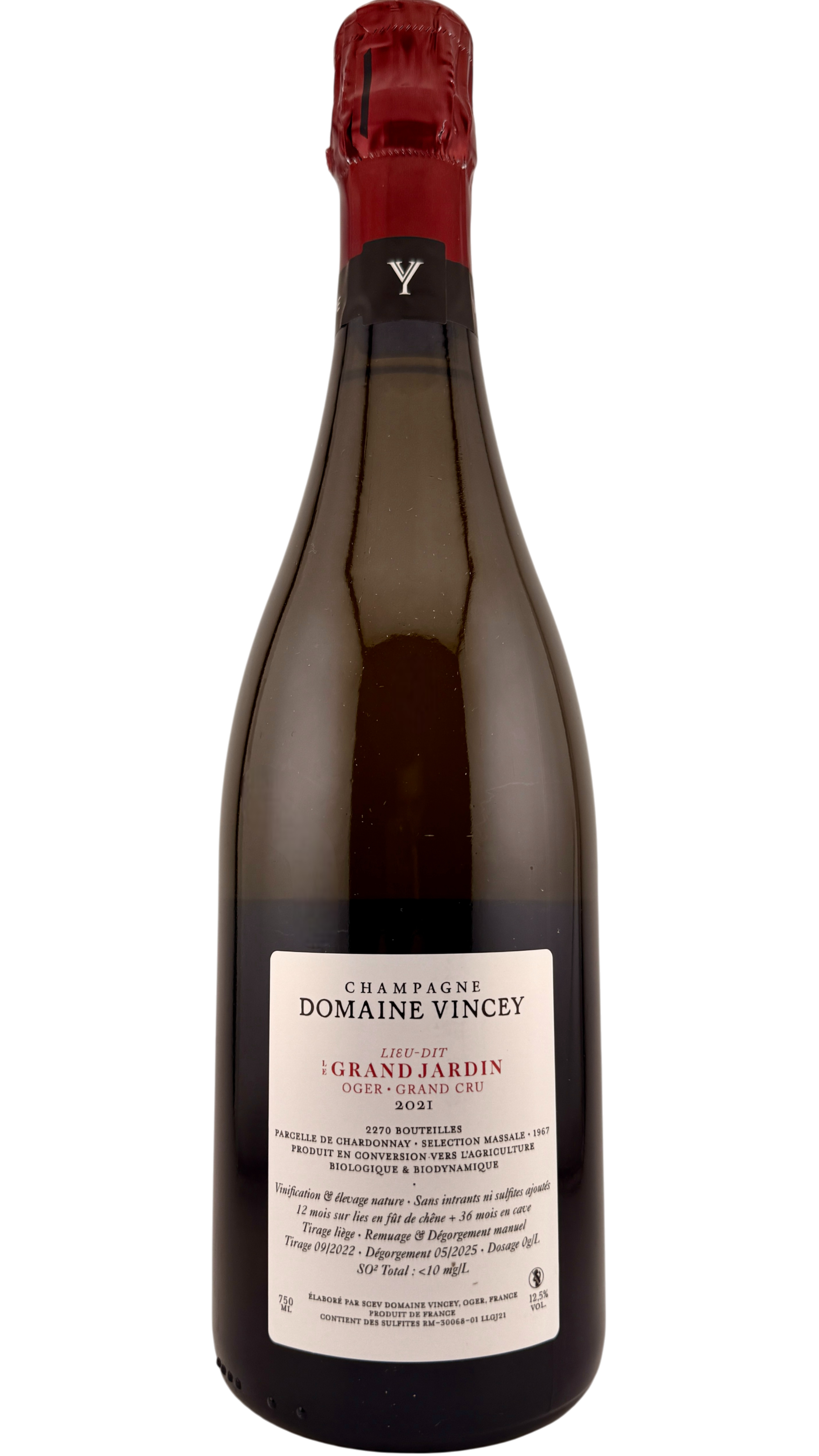 Champagne Le grand jardin Domaine Vincey