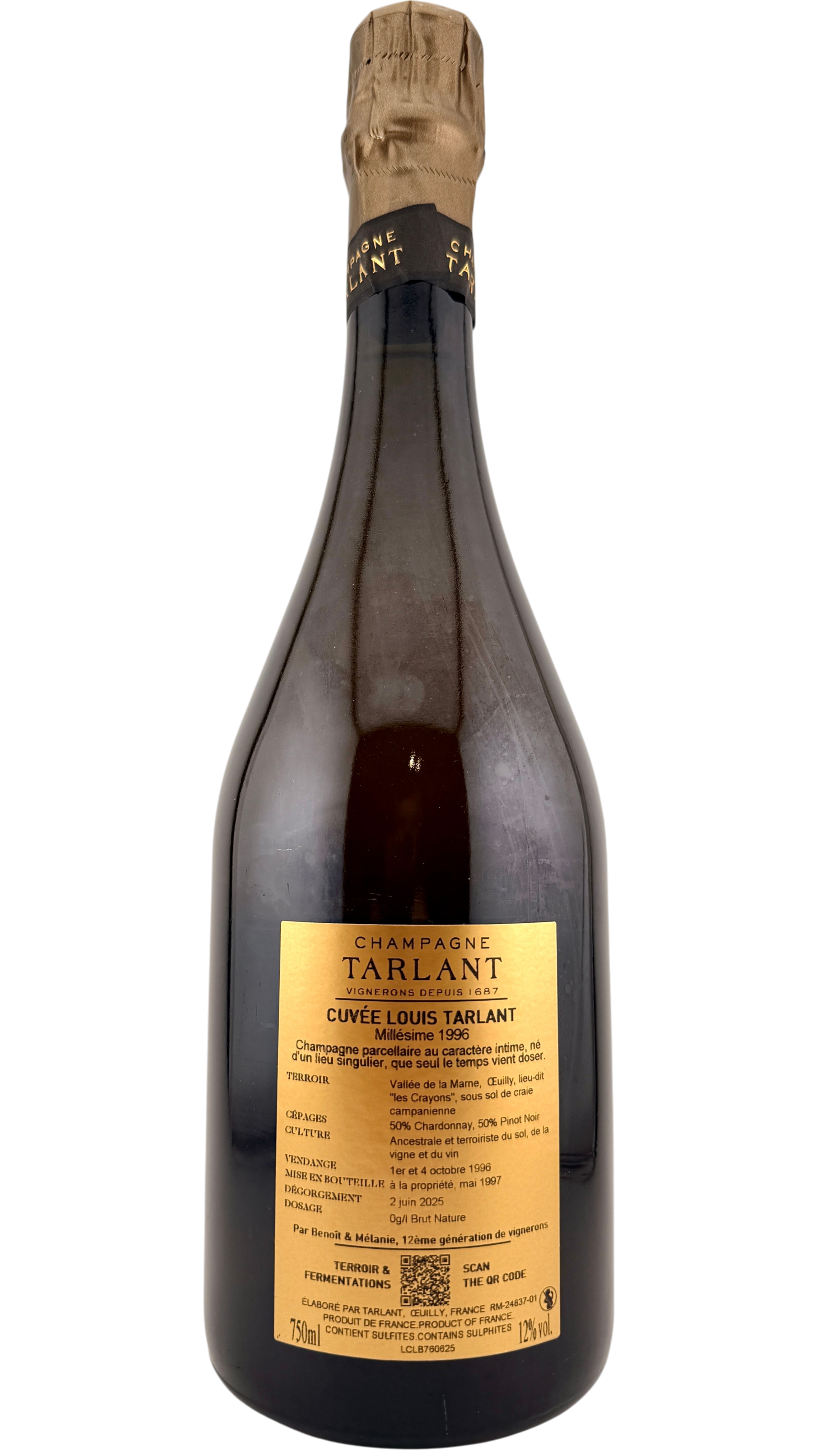 Champagne Louis Tarlant 1996 Champagne Tarlant