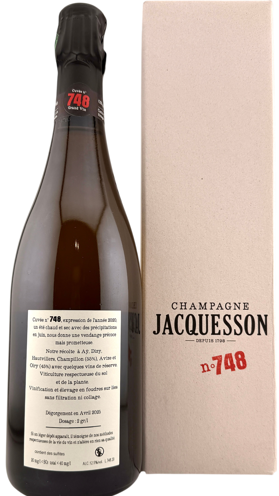 Champagne extra-brut "cuvée n°748"