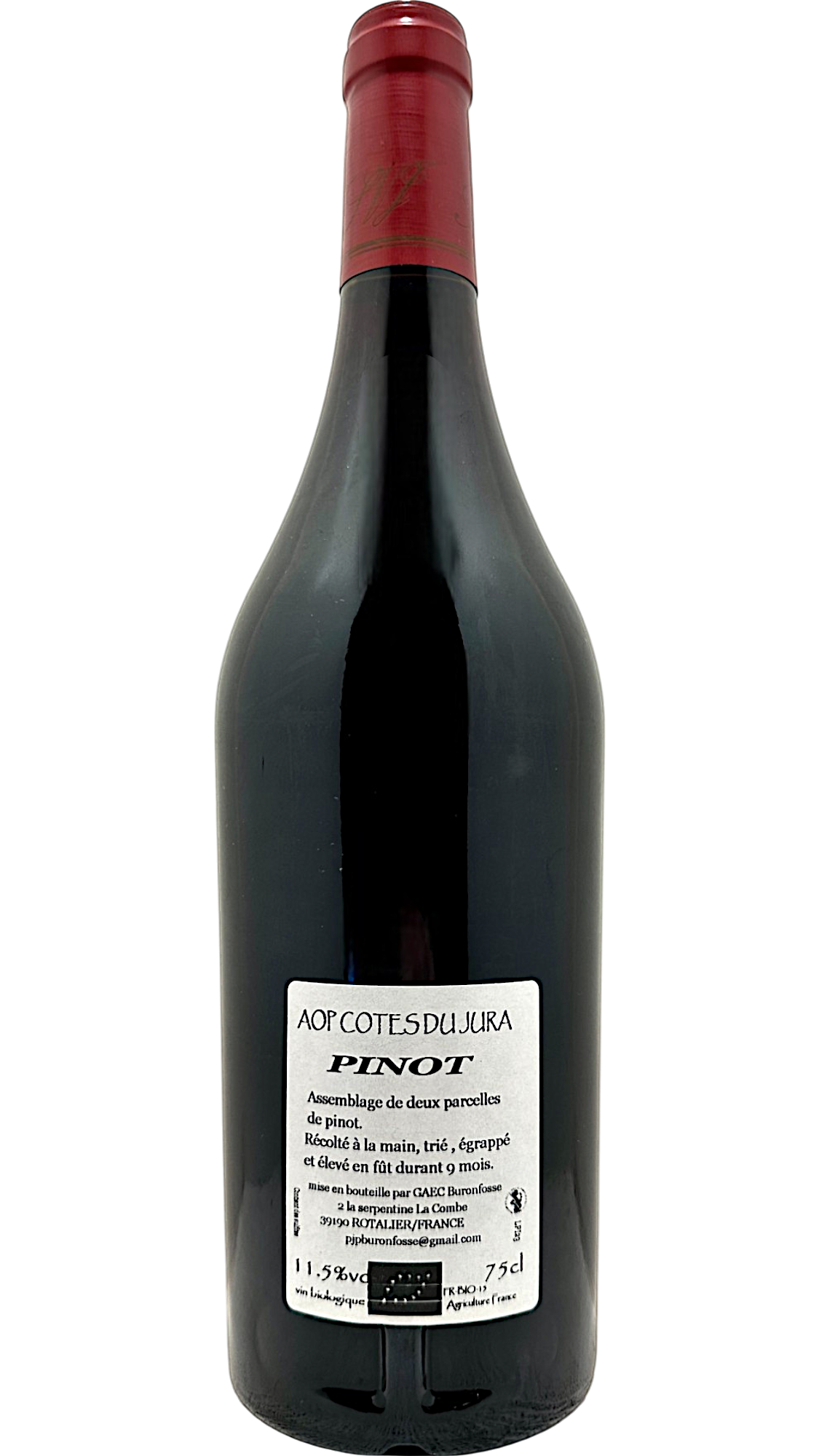 Côtes du jura _Pinot noir_ Peggy et jean pascal Buronfosse