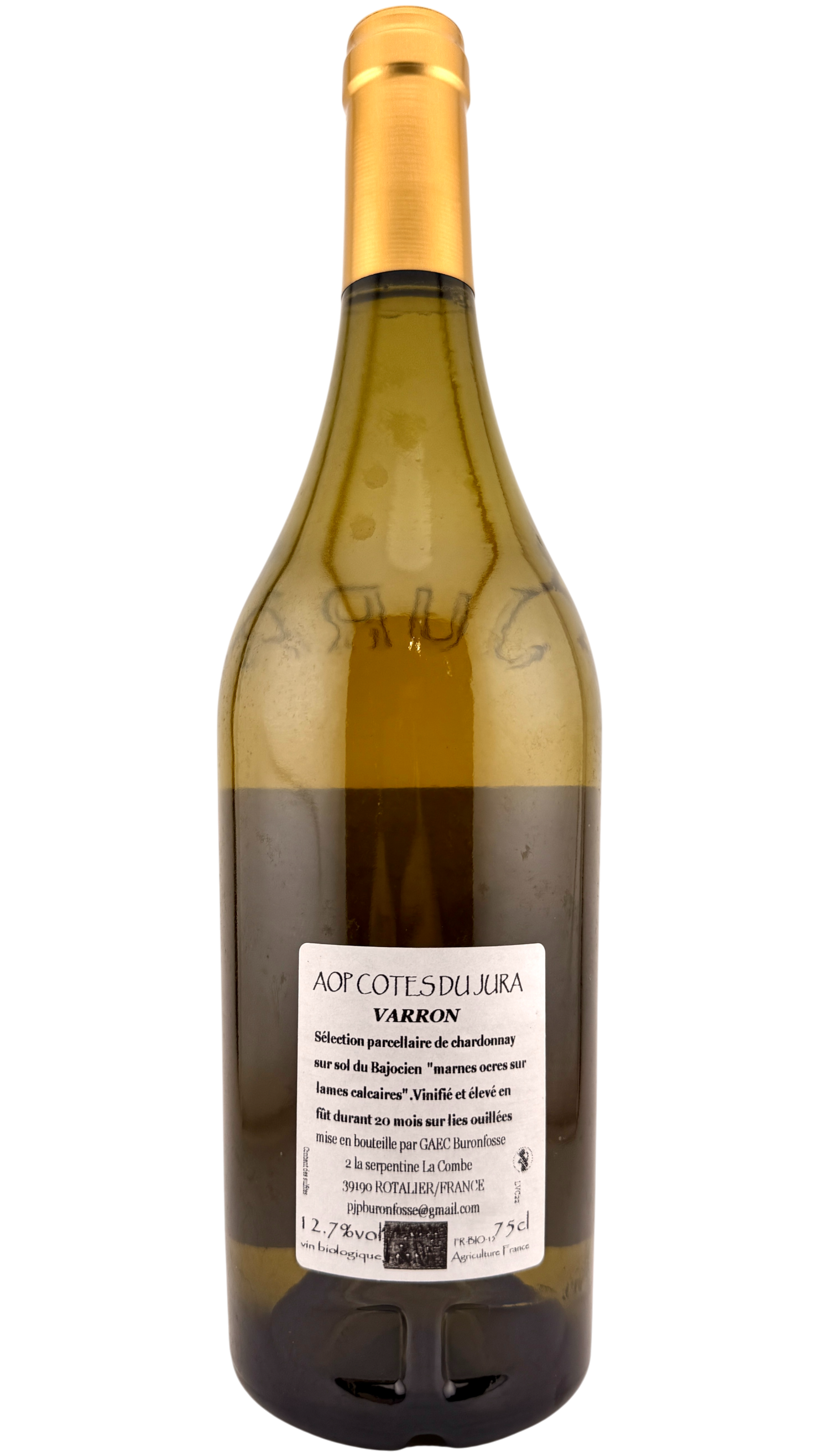 Côtes du Jura Varron Chardonnay Buronfosse