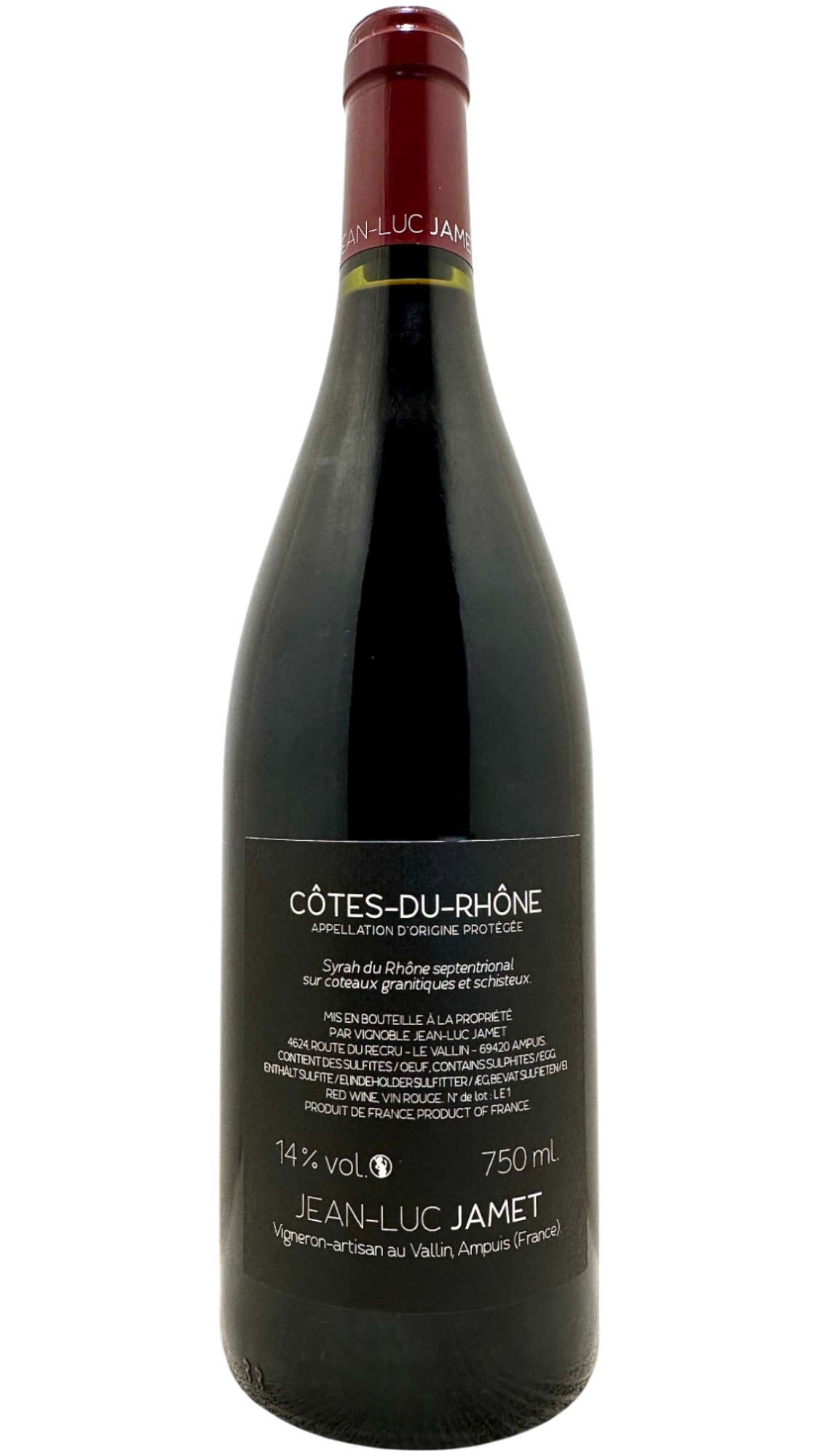 Côtes du Rhône L'enclave Jean Luc Jamet