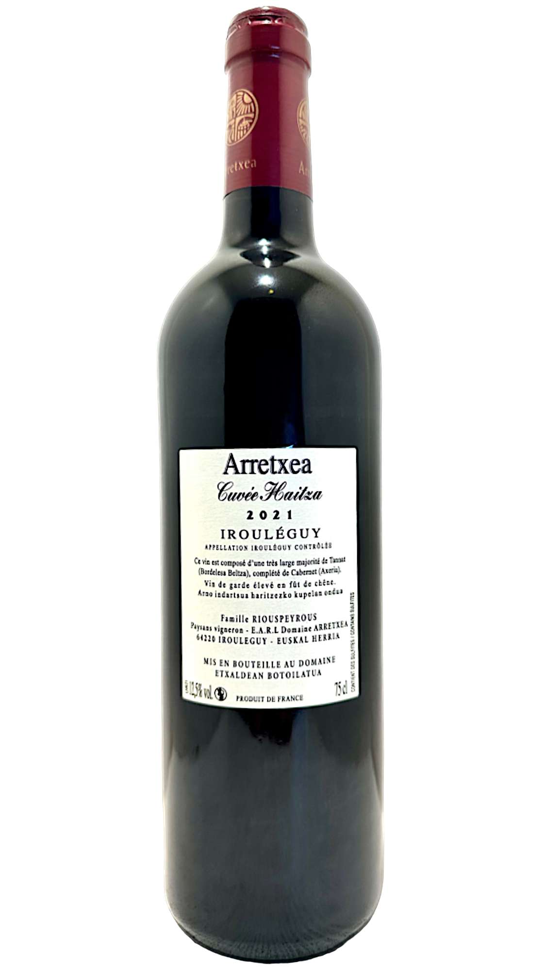 vin du sud ouest pays basque français south west wine bio biodynamie nature natural naturel organic thérèse et michel riouspeyrous cépage tannat cabernet franc petit manseng gros manseng petit courbu irouléguy Haitza Iroulegy Domaine Arretxea
