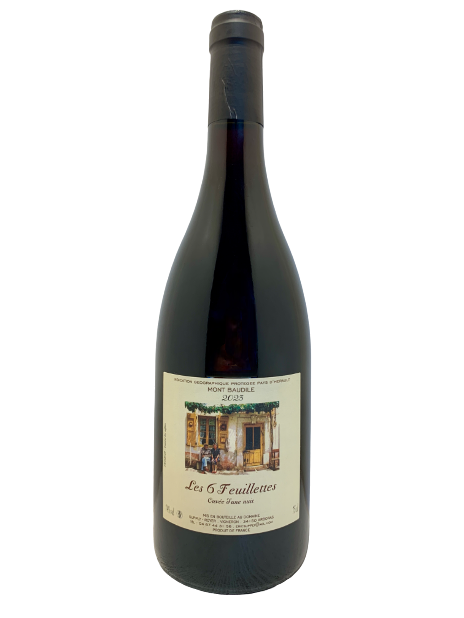Wein du languedoc roussillon Bio biodynamisch Biowein natural syrah grenache mourvèdre cinsault carignan IGP Mont Baudile les 6 feuillettes Supply Royer eric et marie ange arboras