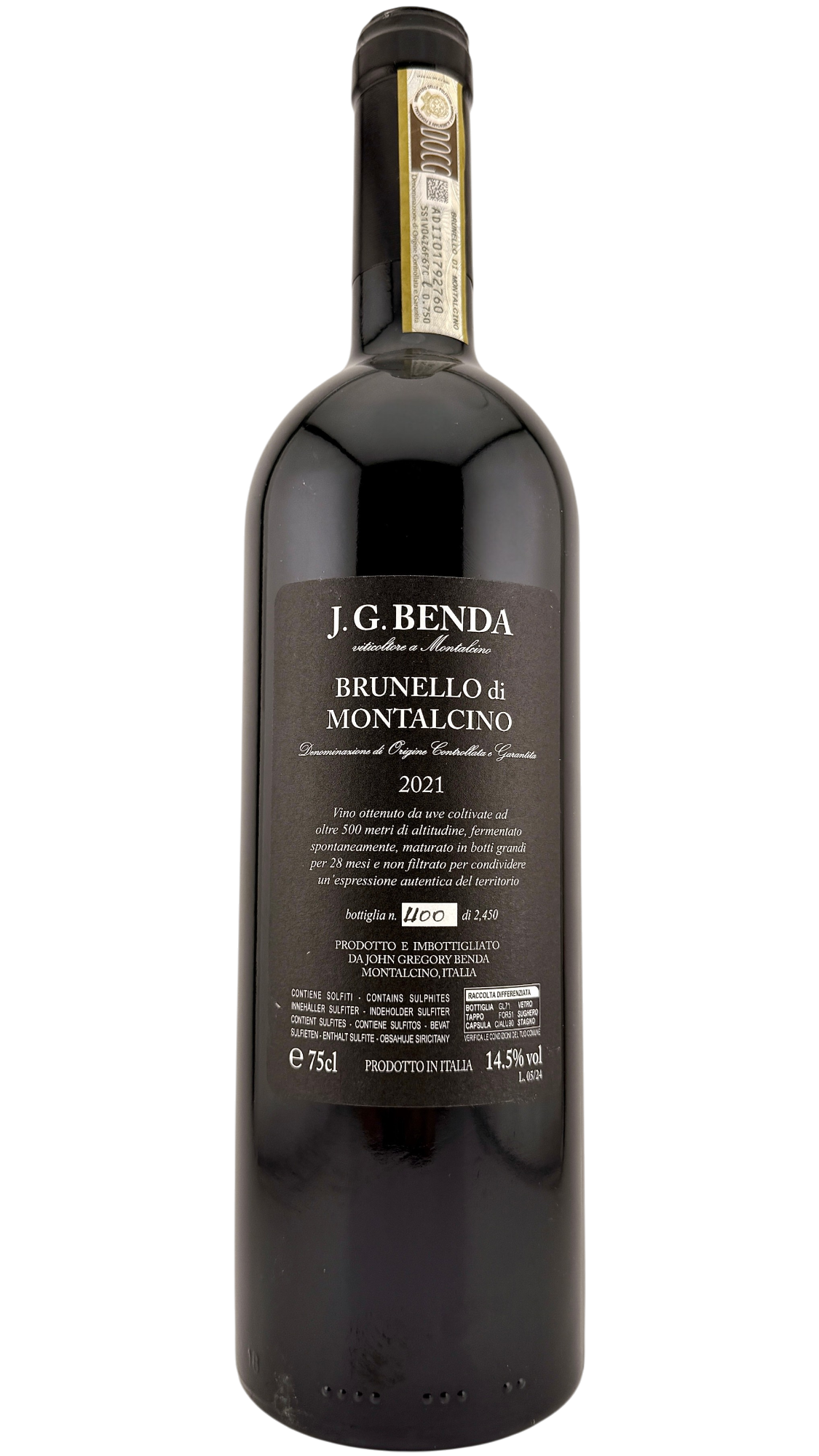 IGT Brunello di Montalcino, J.G Benda