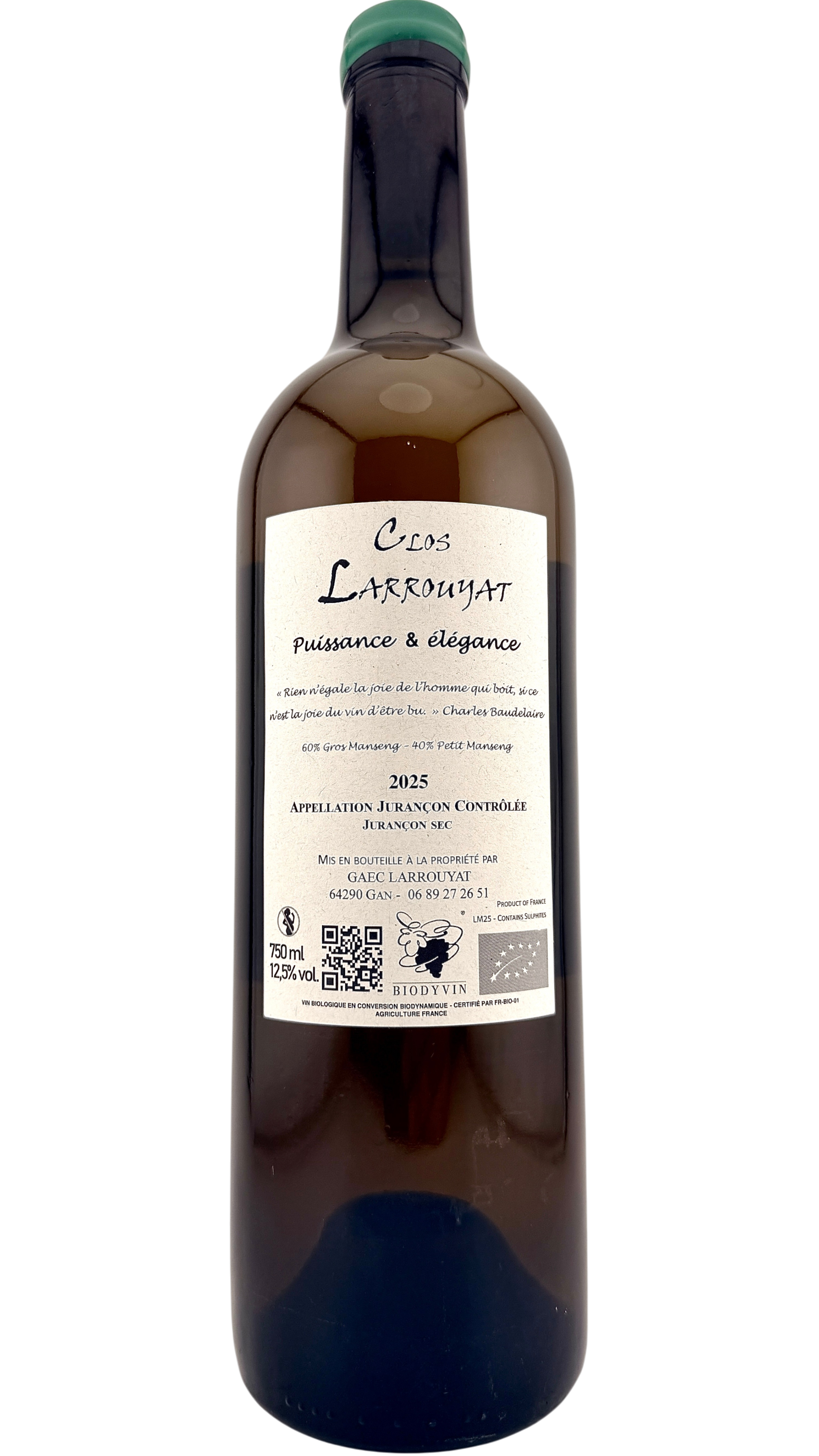 Jurançon sec Météore Clos Larrouyat