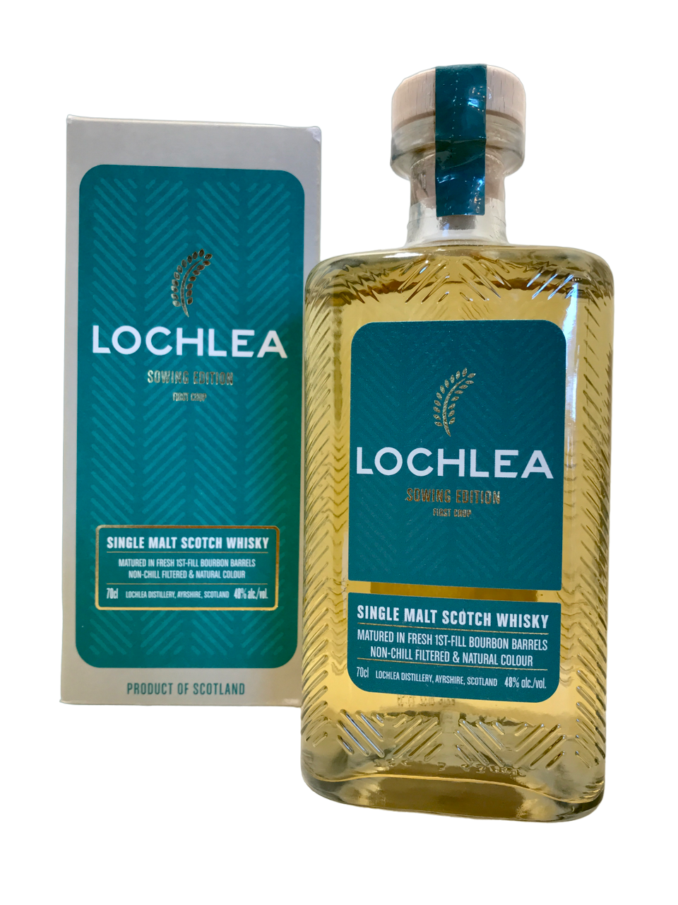 spirit spiritueux single malt scotch whisky ecosse scottish lochlea sowing edition first crop matured in fresh first fill bourbon barrels