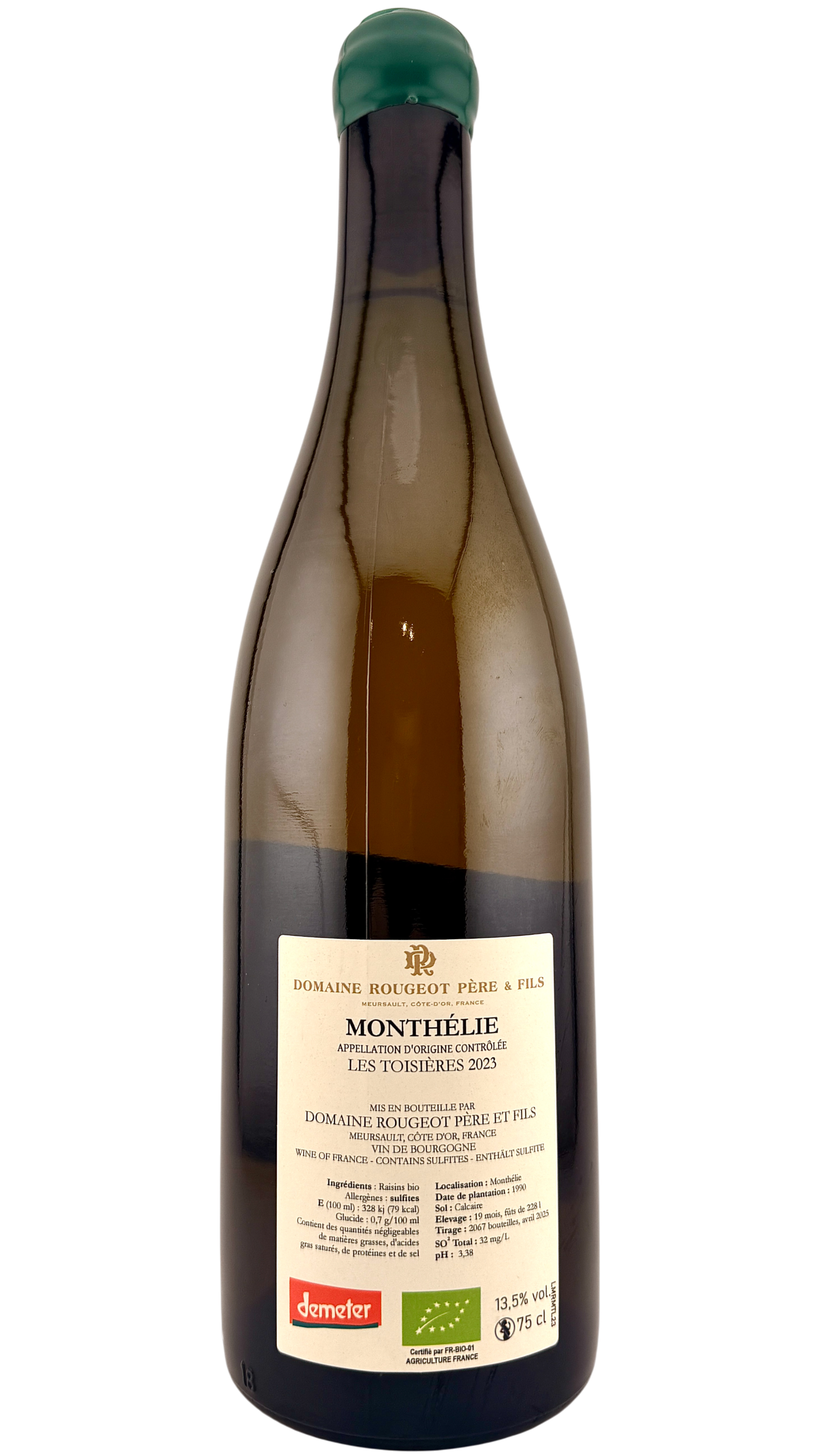 Monthélie les toisières Domaine Rougeot