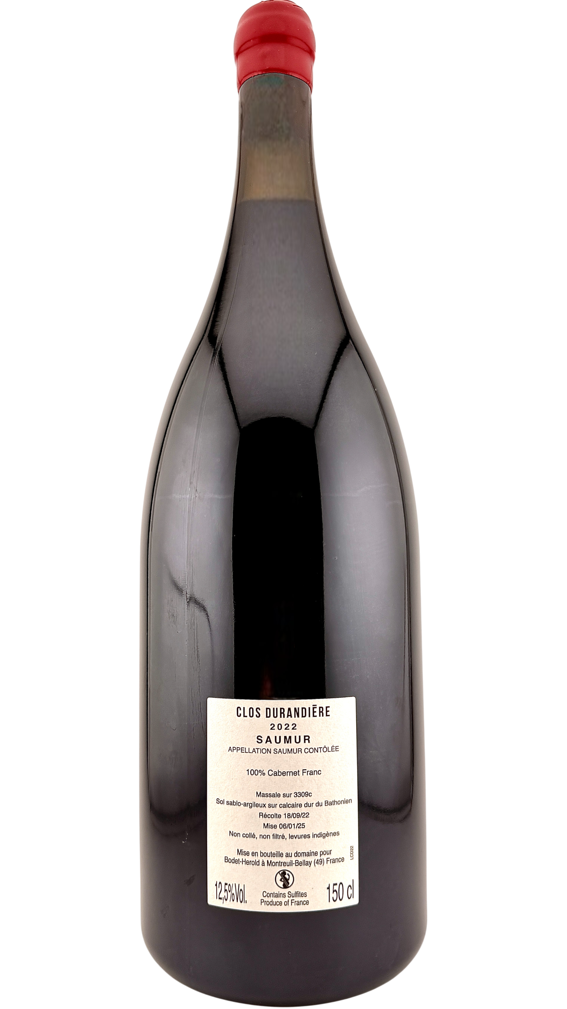 Saumur Clos durandière Etienne bodet vin rouge de la vallée de loire valley red wine clos rougeard cabernet franc grappes bio biodynamie organic vin naturel natural wine