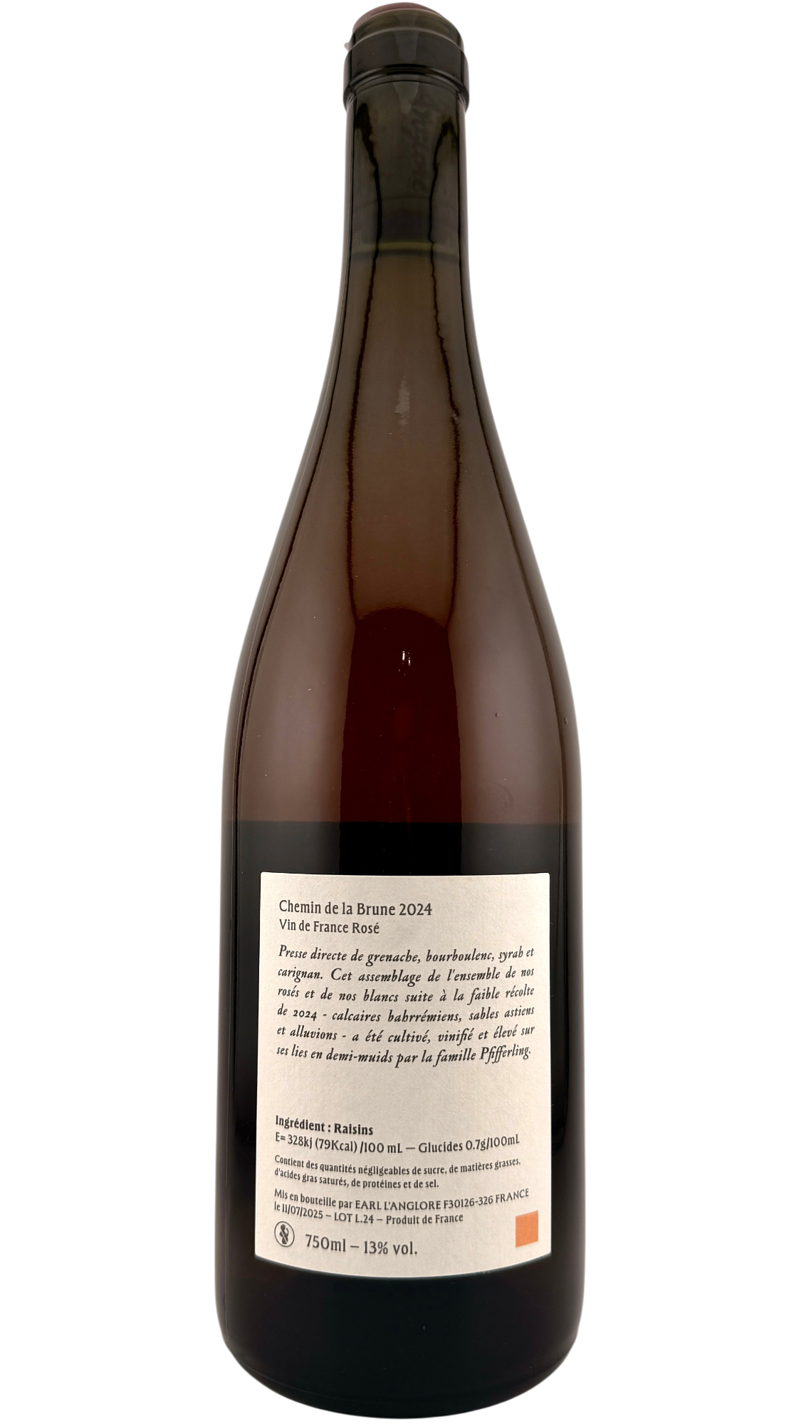 Vin de France Chemin de la Brune Domaine l'anglore