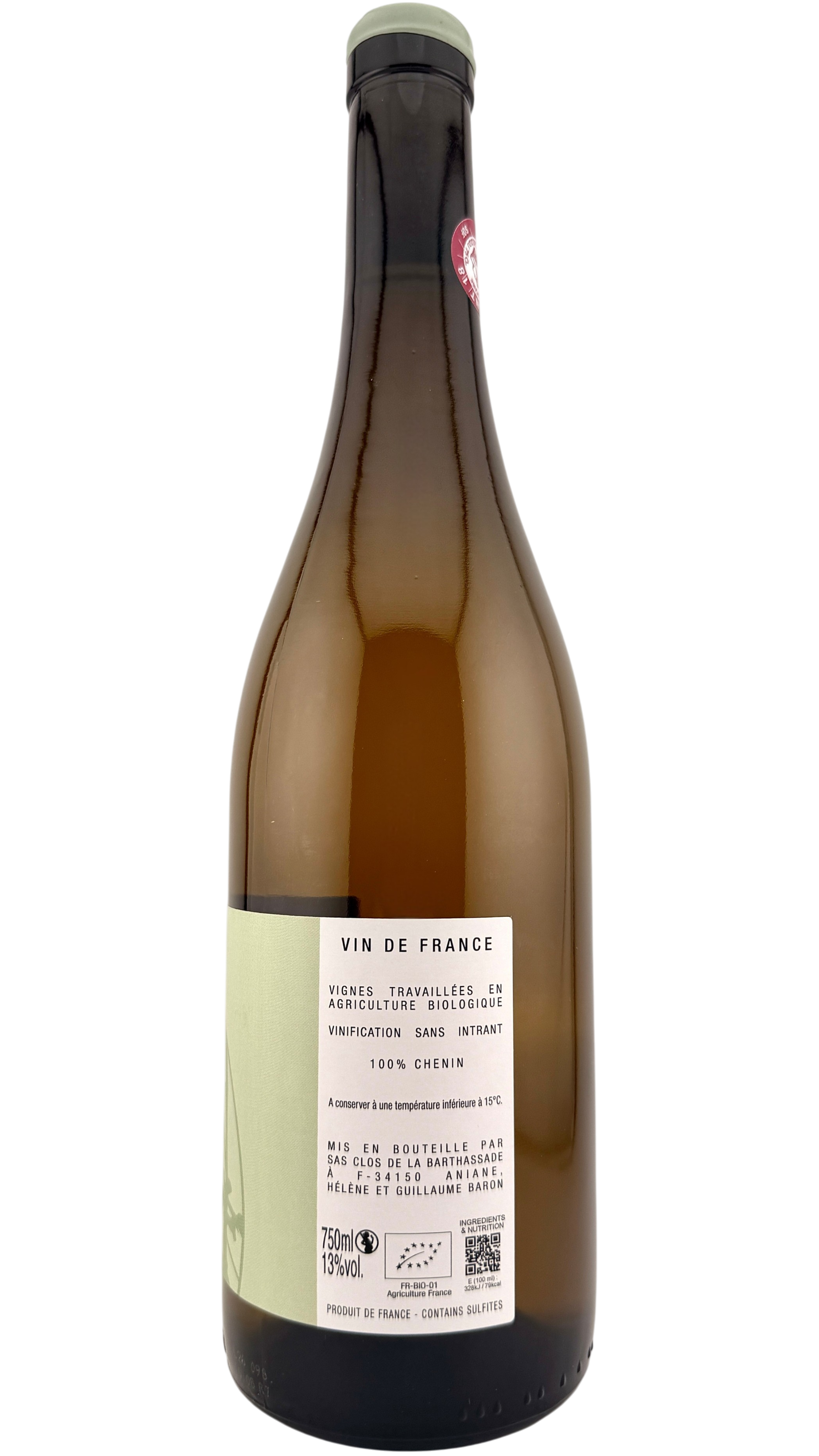 Vin de france Un R de ch'nin Clos de la barthasade