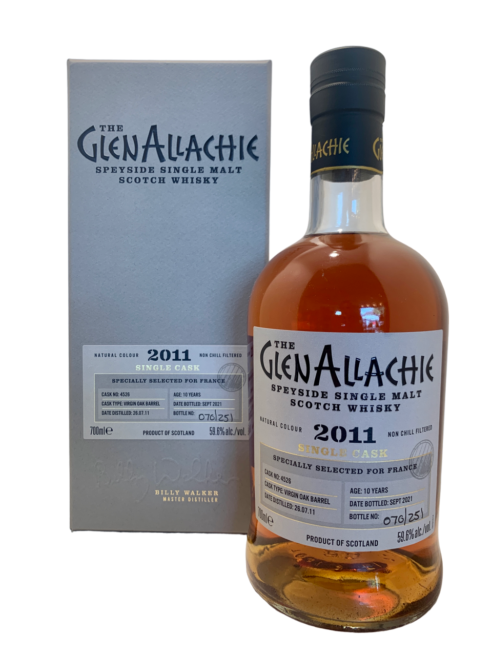 scotch whisky single malt écosse scotish spiritueux spirit speyside billy walker the glenallachie 10 years old virgin oak barrel single cask 2011