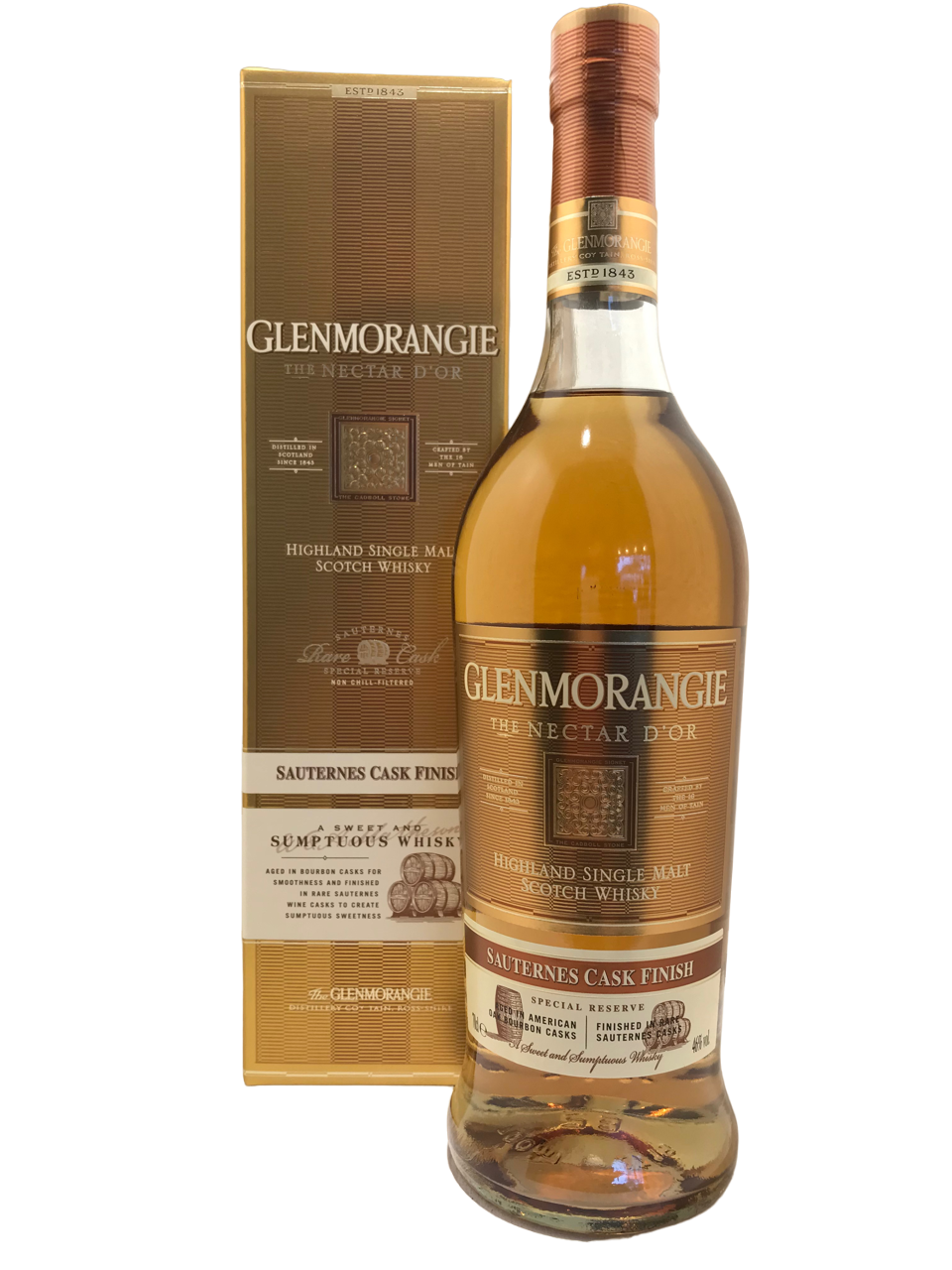 single malt scotch whisky highland ecosse spirit spiritueux glenmorangie distillery the nectar d'or sauternes cask finish