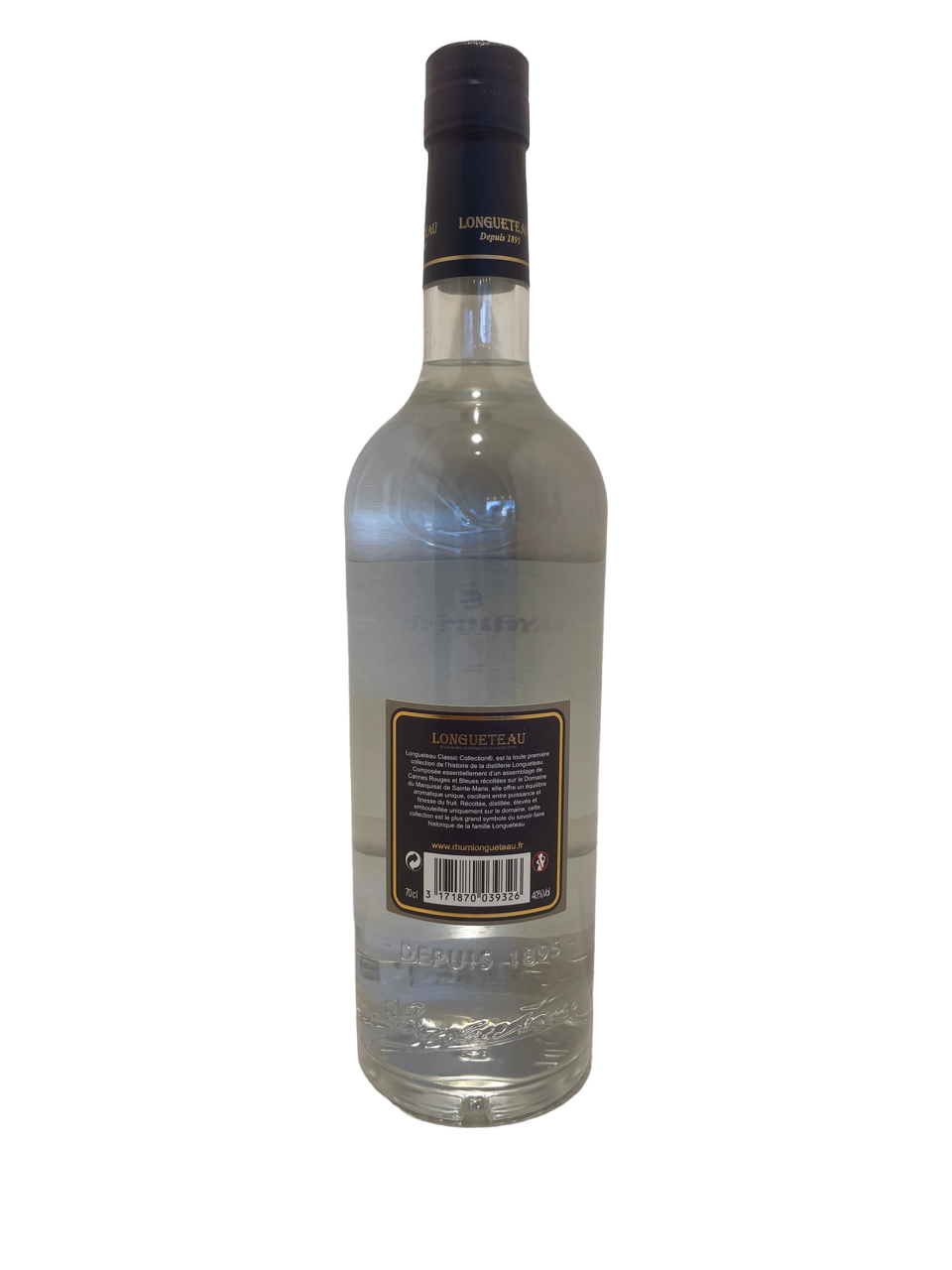 Rhum blanc agricole Longueteau "Le 40"