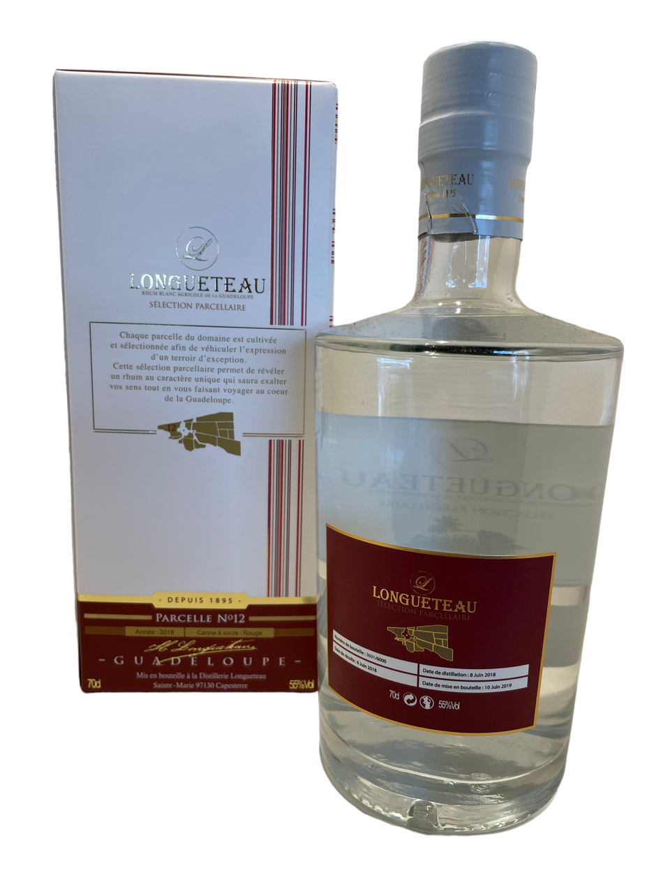 Rhum blanc agricole Longueteau "Parcellaire n°12"