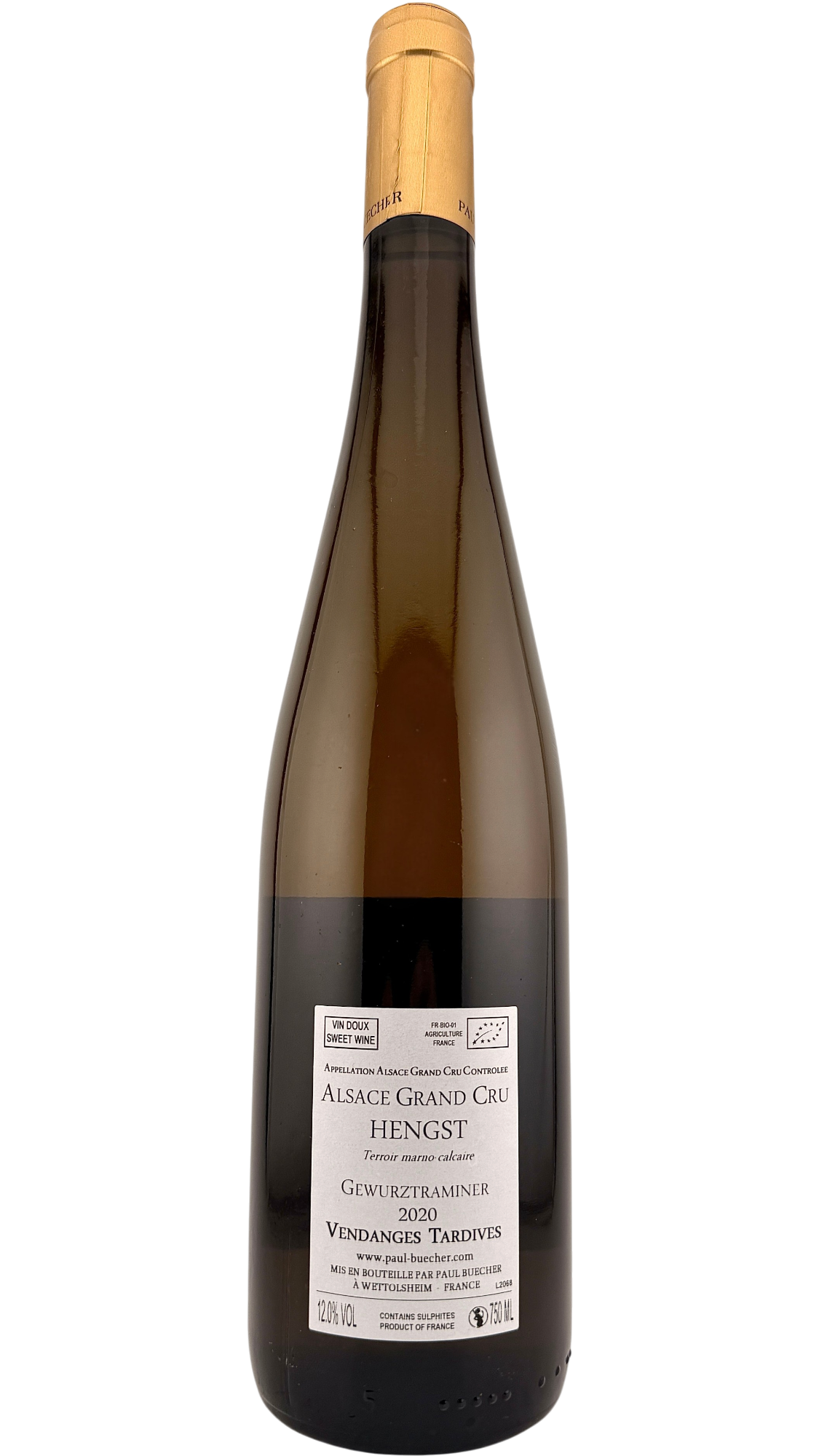 Alsace Gewurztraminer grand cru Hengst _ Vendange tardive _ Domaine Paul Buecher