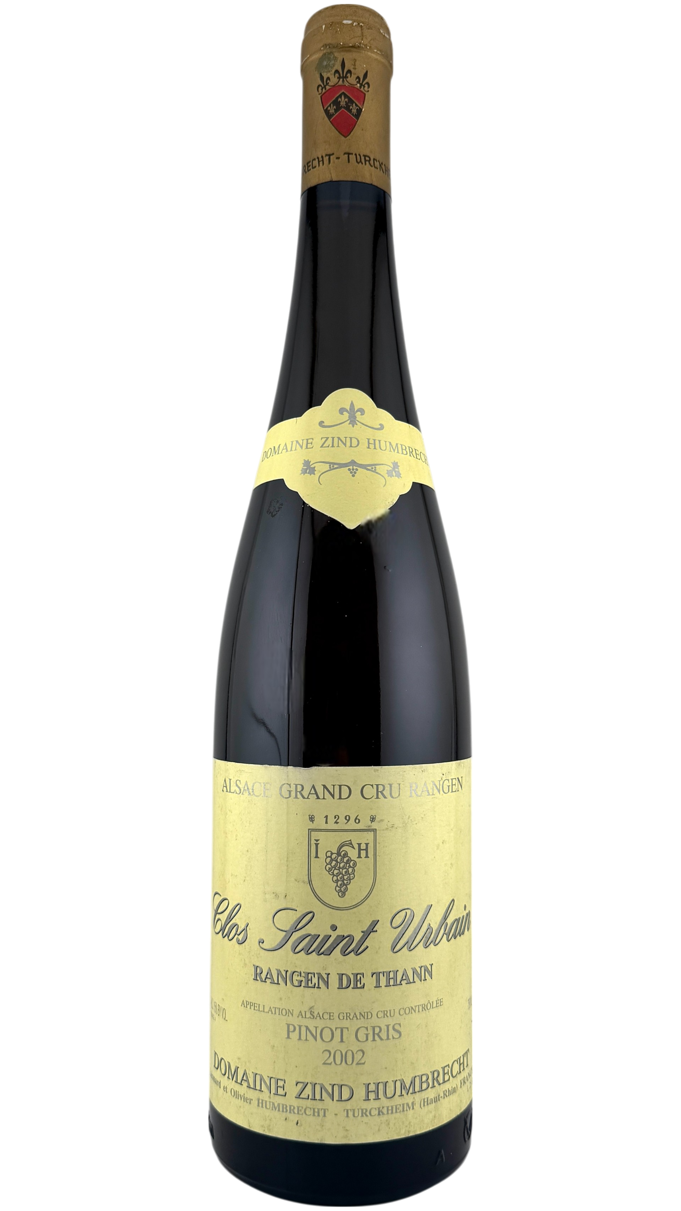 Alsace Pinot gris grand cru Rangen de Thann "Clos saint urbain"