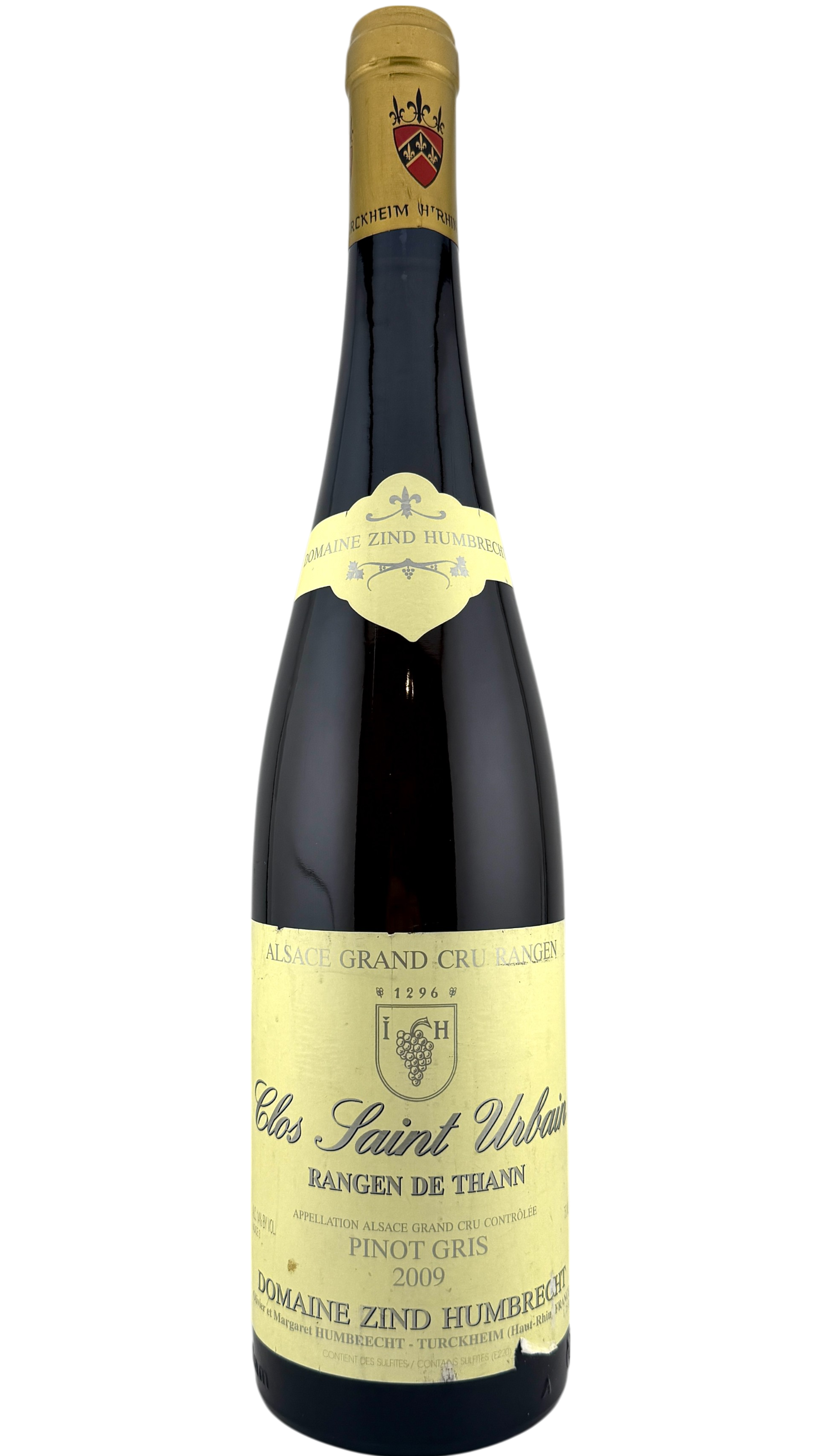 Alsace Pinot gris grand cru Rangen de Thann "Clos saint urbain"