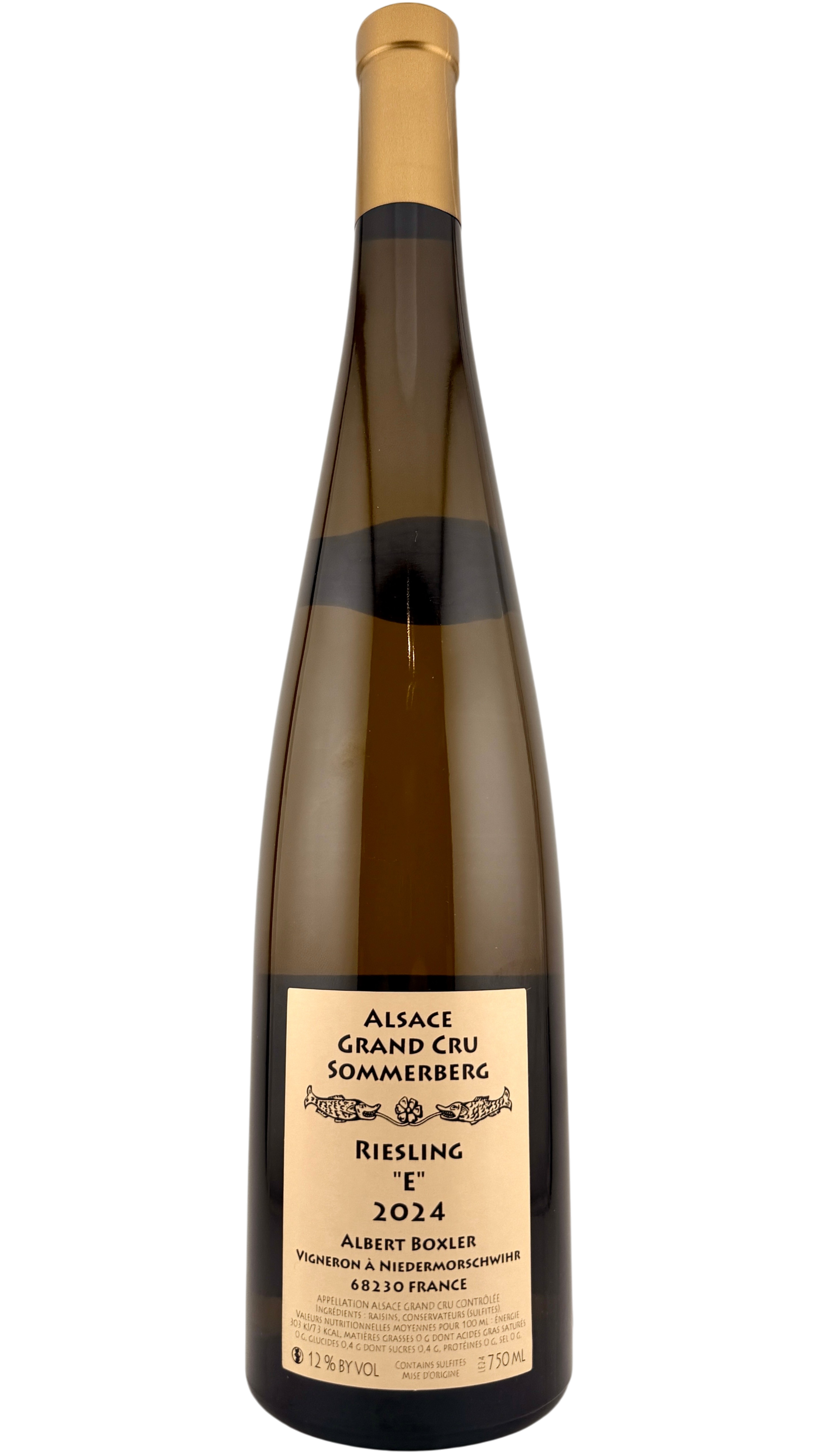 Alsace Riesling Grand cru Sommerberg Eckberg  Albert Boxler