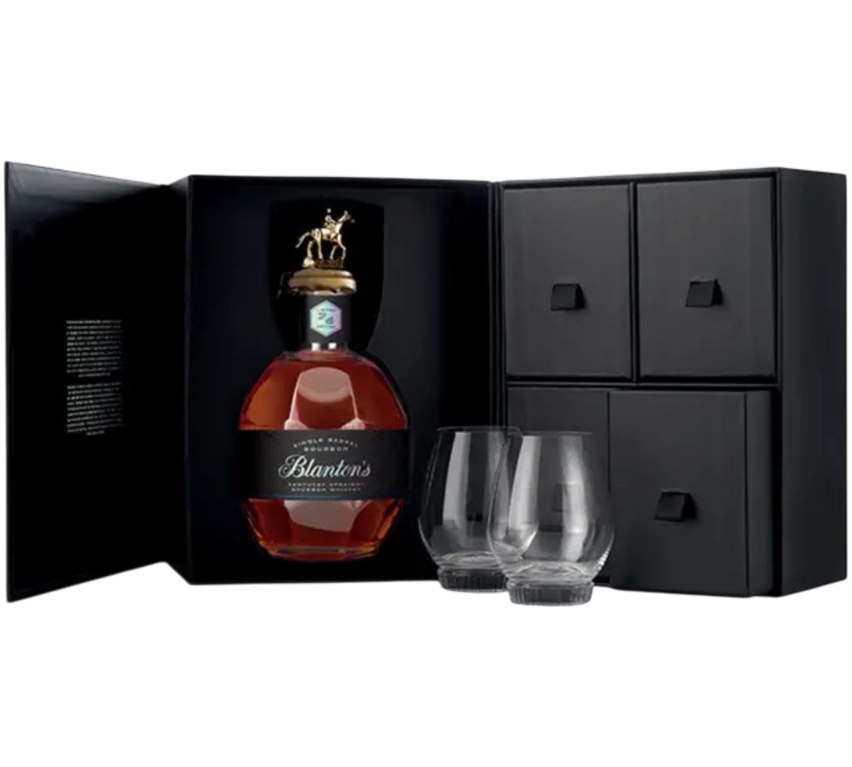 BLANTON'S Single Barrel Coffret 4 Verres Riedel