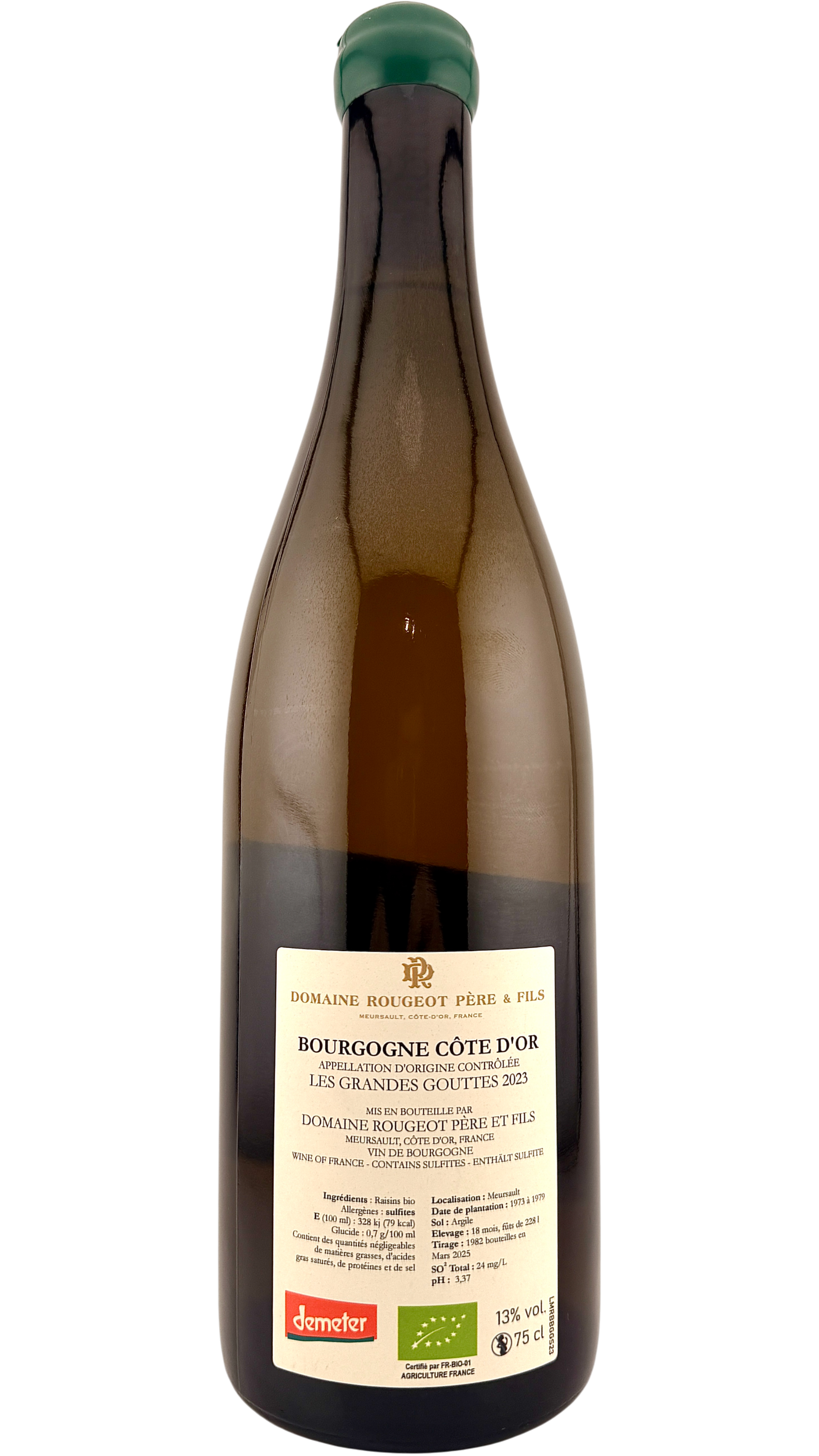 Bourgogne Côte d'or les grandes gouttes Domaine Rougeot
