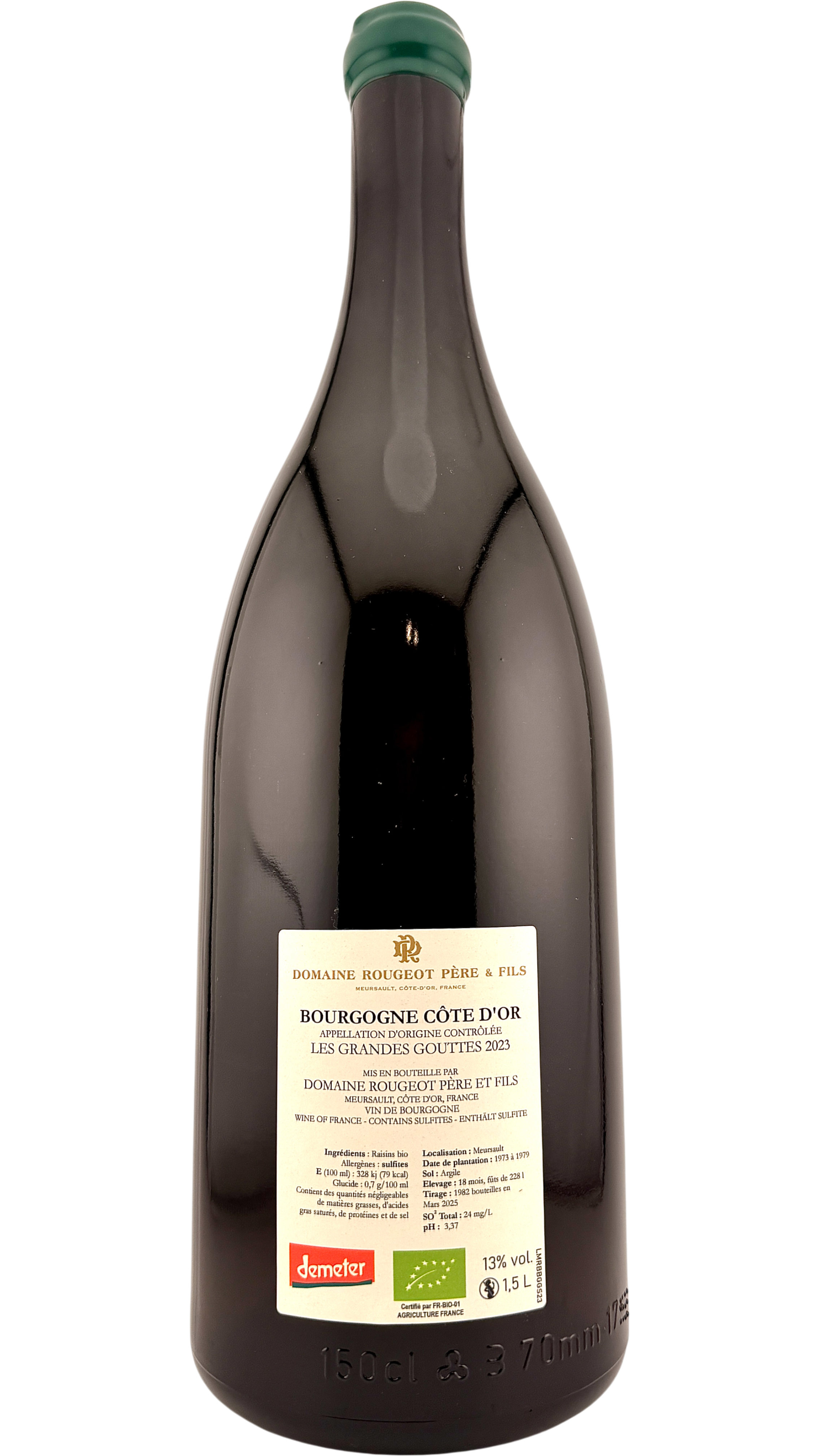 Bourgogne Côte d or Les Grandes Gouttes Domaine Rougeot