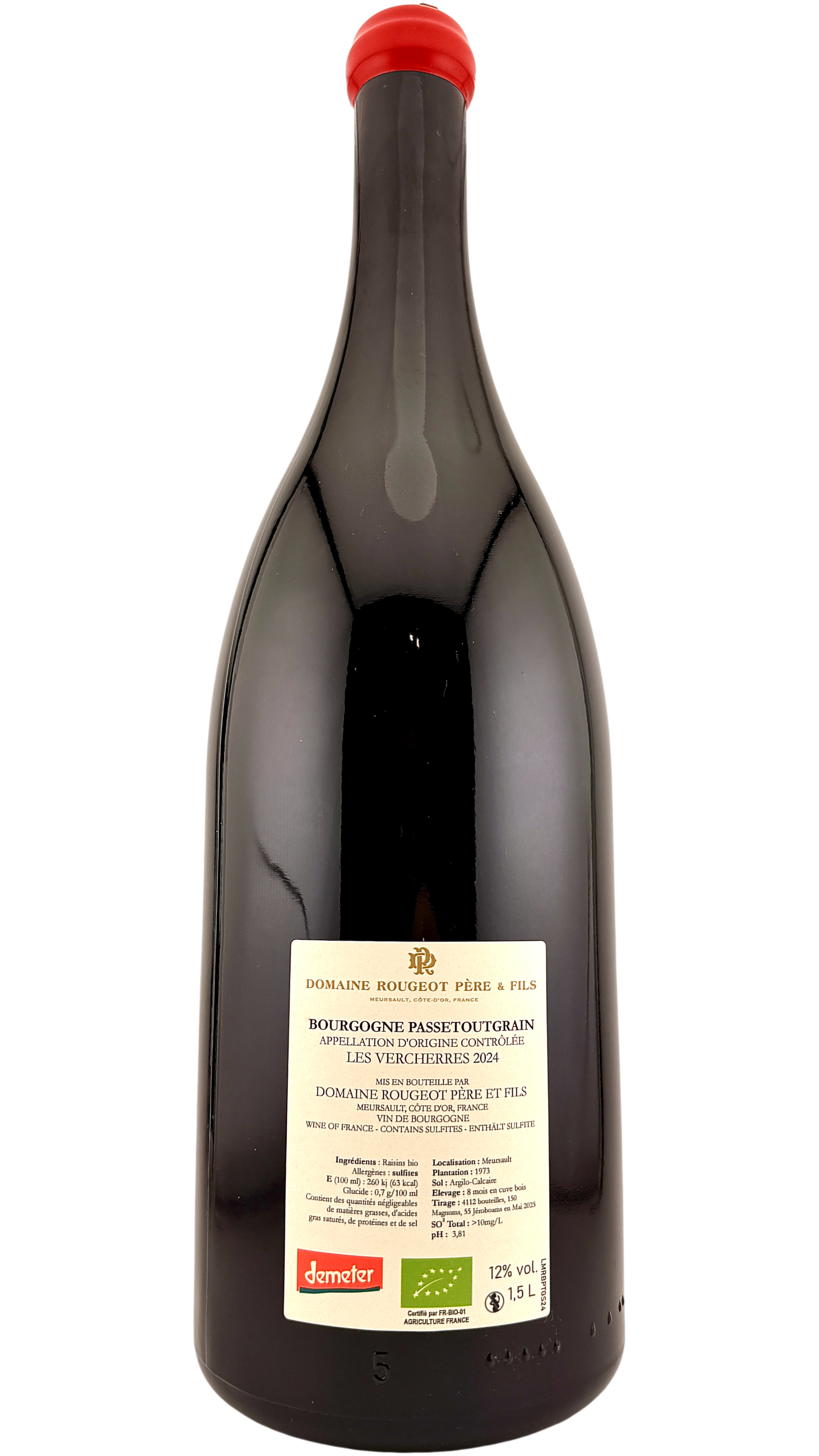 Bourgogne Passetoutgrain Les Vercherres Domaine Rougeot