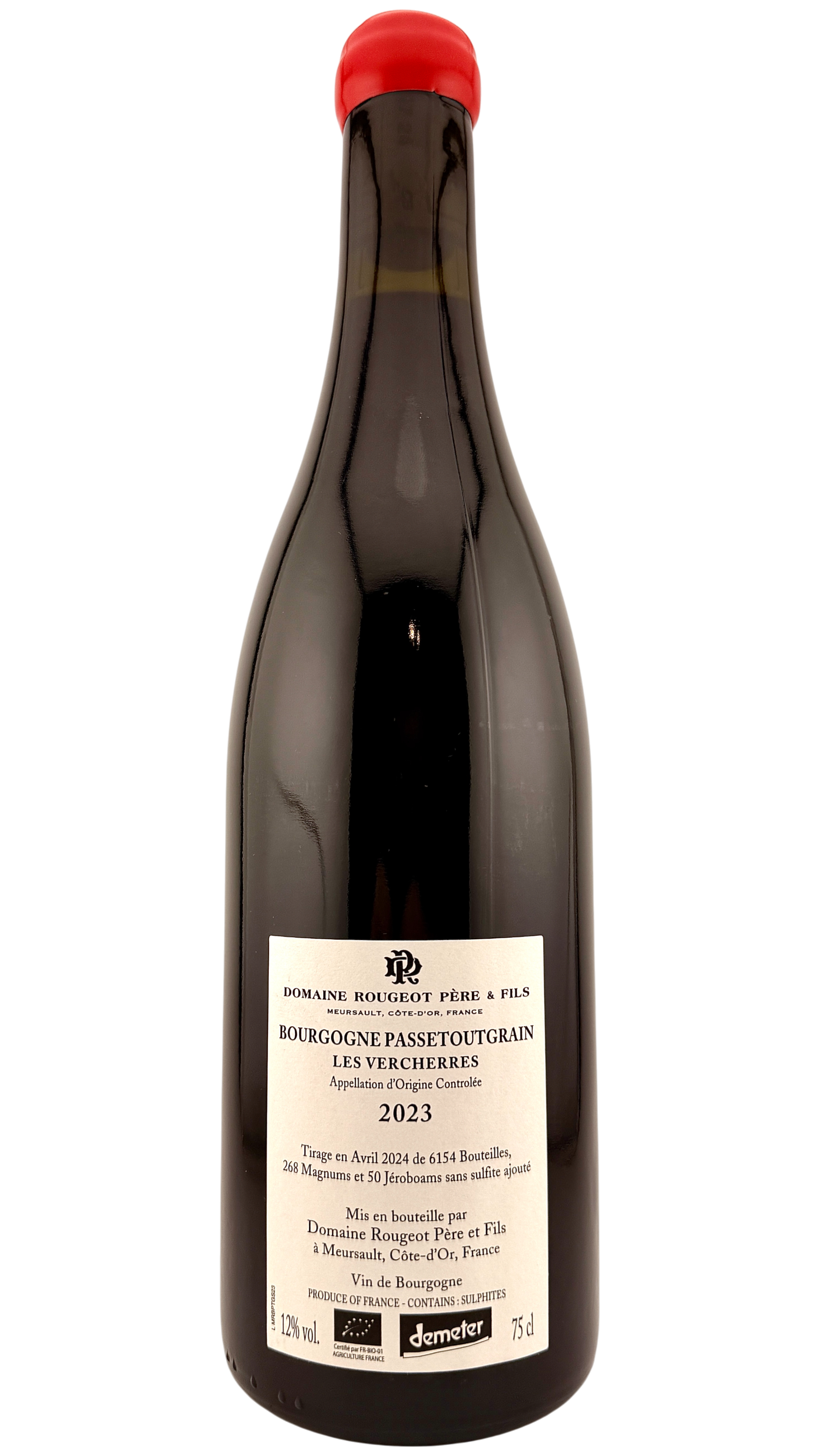 Bourgogne Passetoutgrain Les vercherres Domaine Rougeot