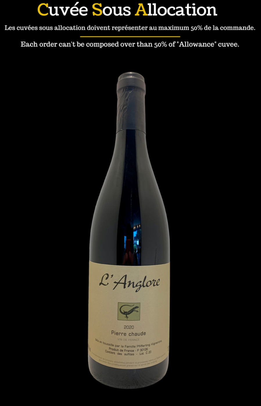 vin de la vallée du rhône valley wine organic biodynamie eric pfifferling domaine l'anglore vin de france pierre chaude rouge grenache clairette carignan 2020