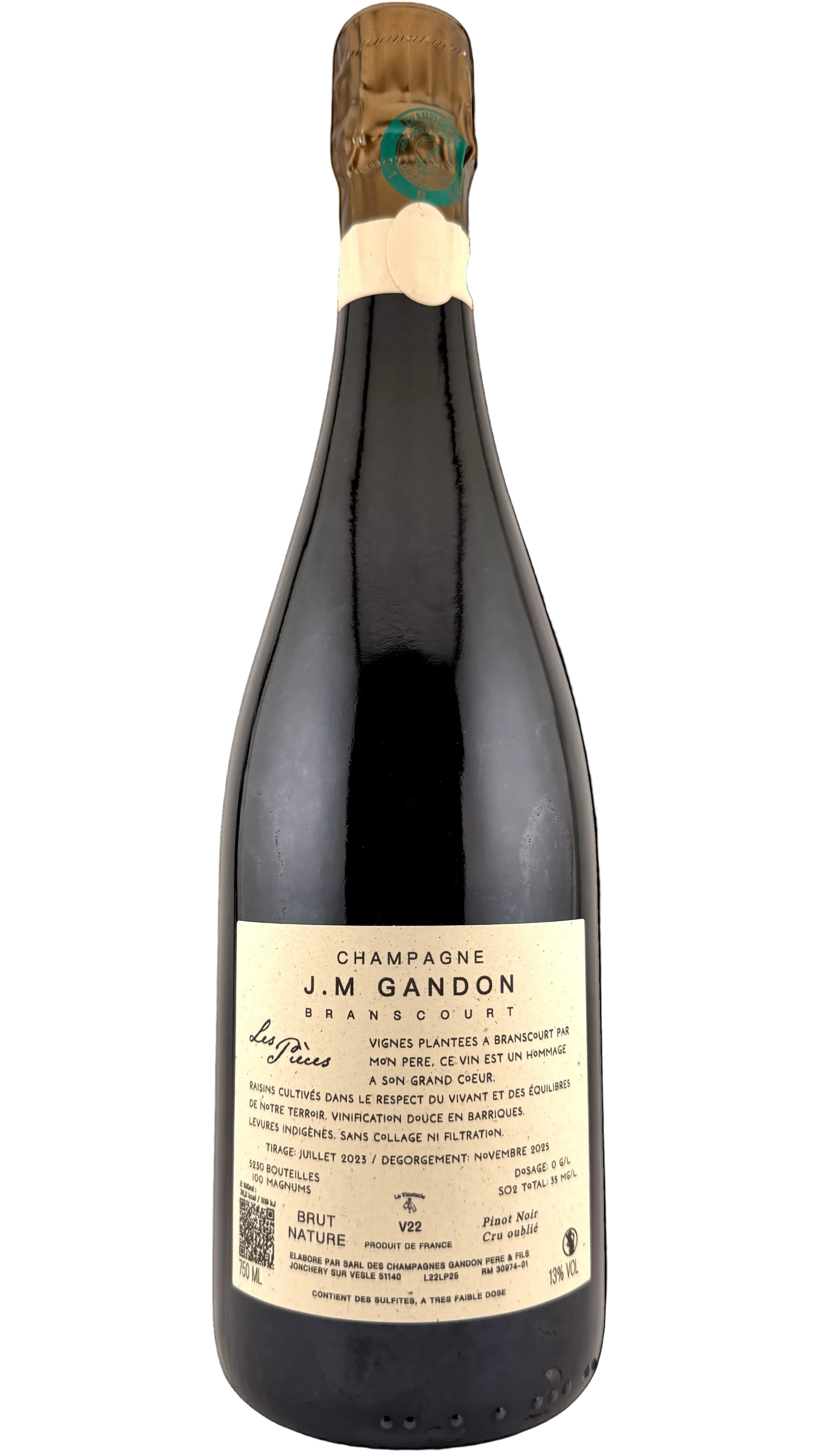 Champagne Les Pièces Victor Gandon