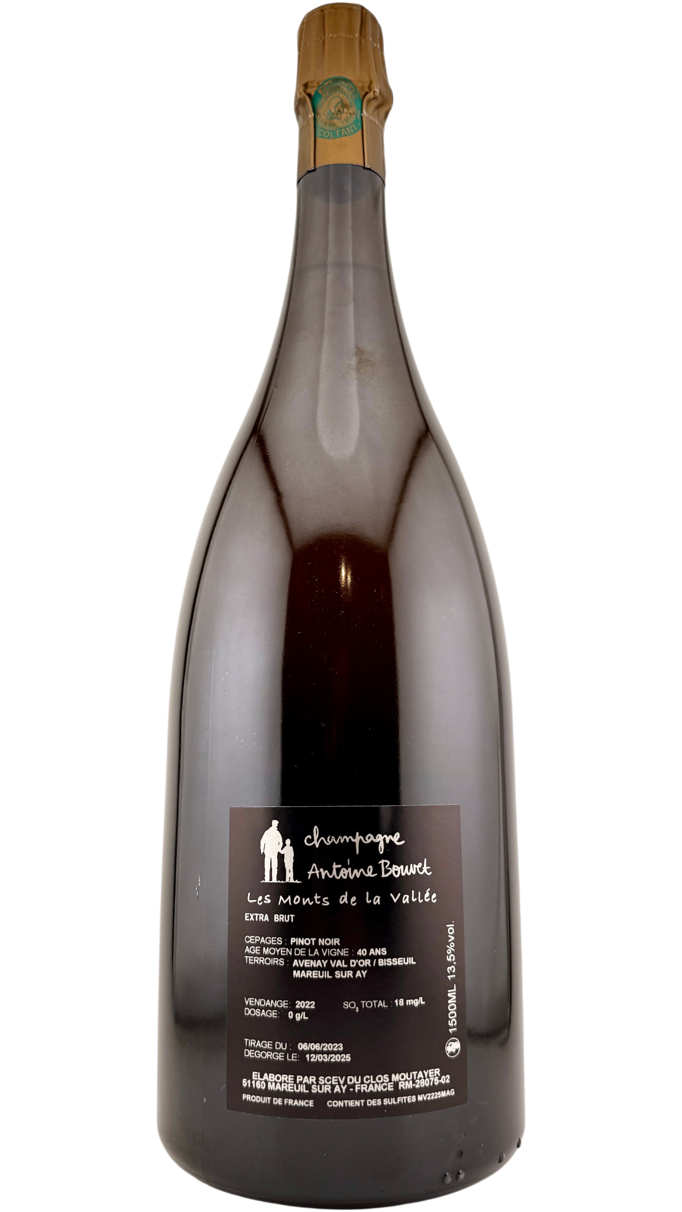 Champagne Les monts de la vallée  Antoine Bouvet MAGNUM