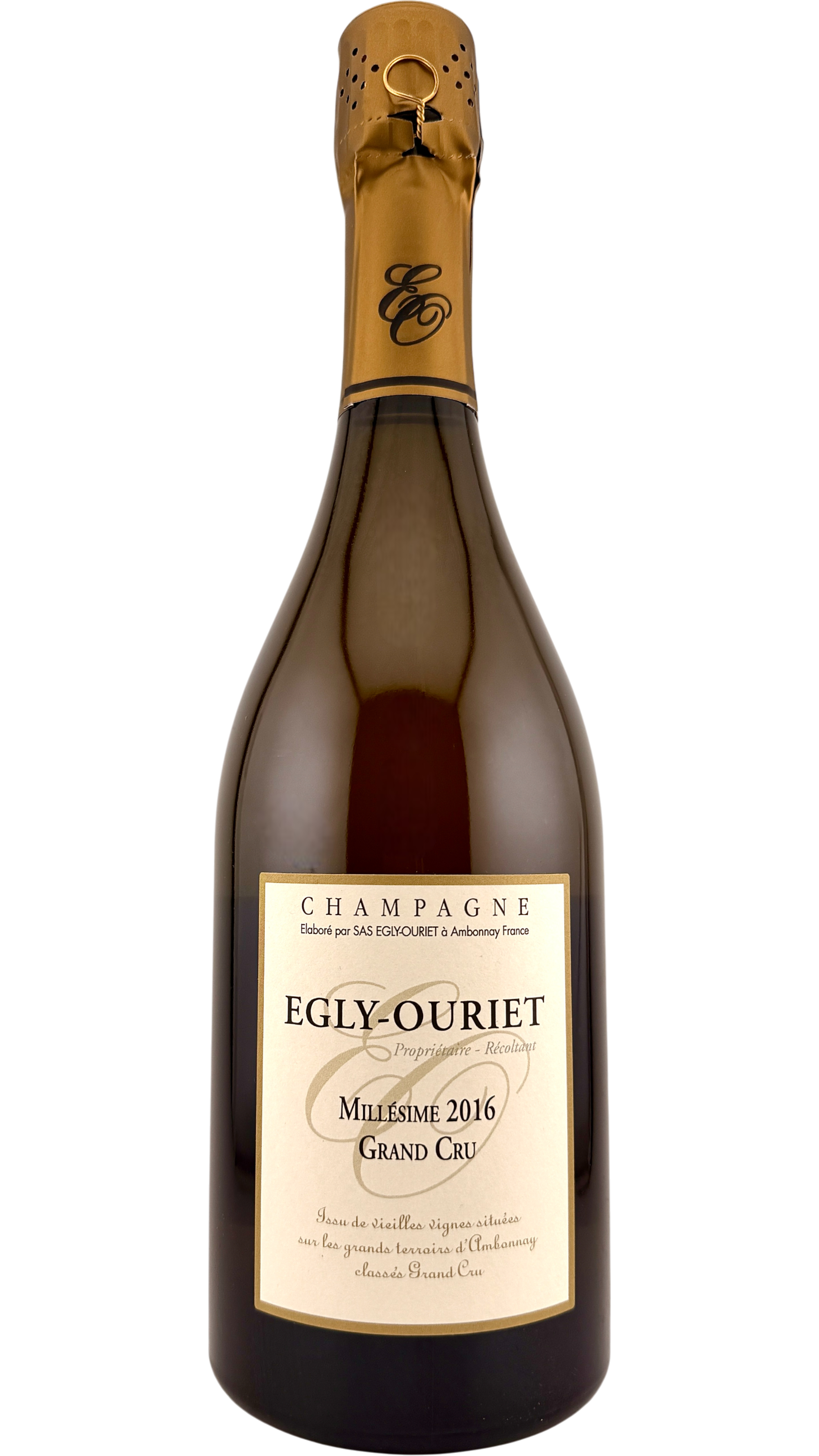 Champagne Millésime 2016 grand cru Egly Ouriet vin blanc effervescent sparkling wine pinot noir pinot meunier chardonnay bio biodynamie organic wine natural wine  vin naturel vintage 2016
