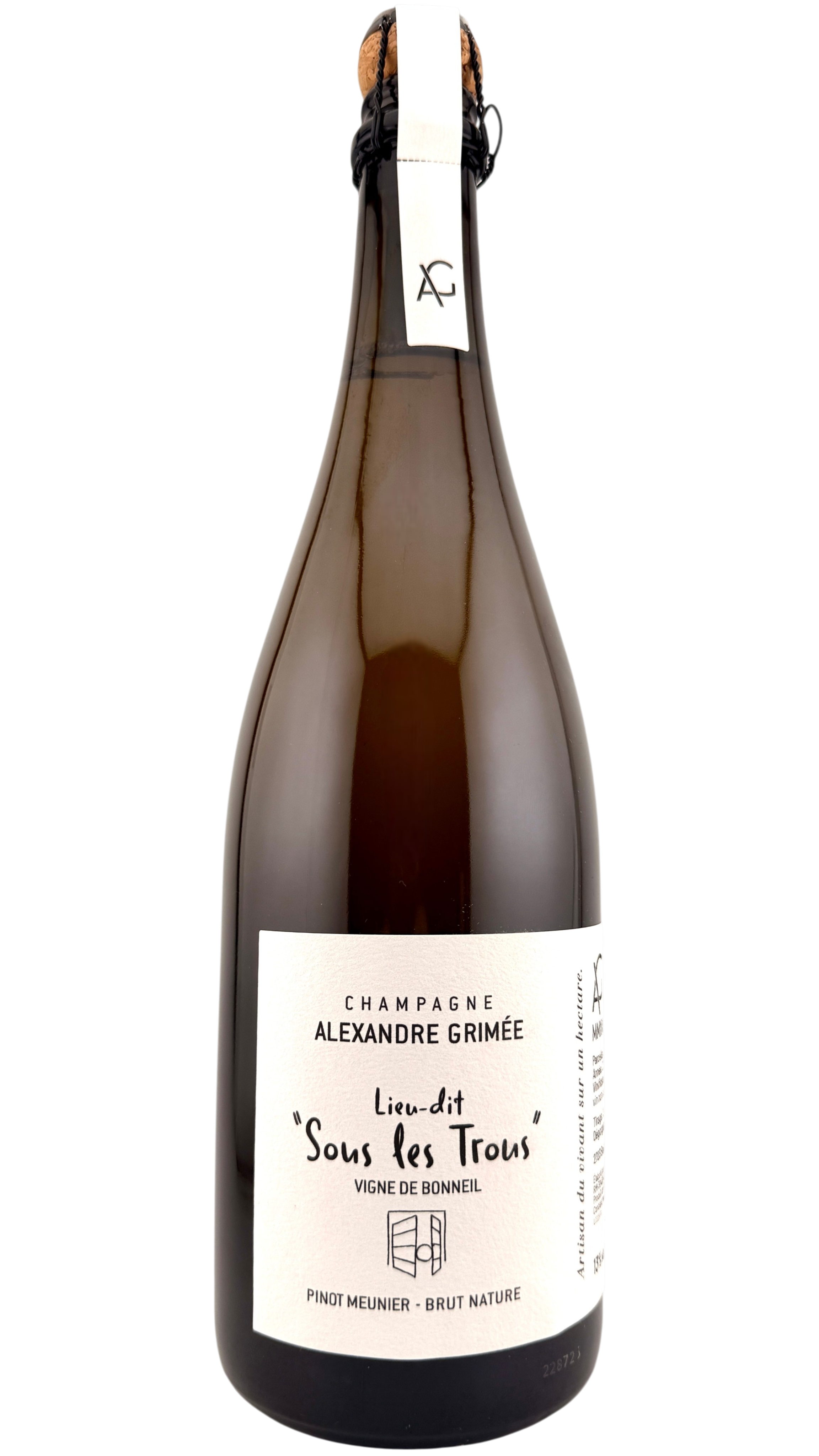 Champagne Sous les Trous Alexandre Grimée
