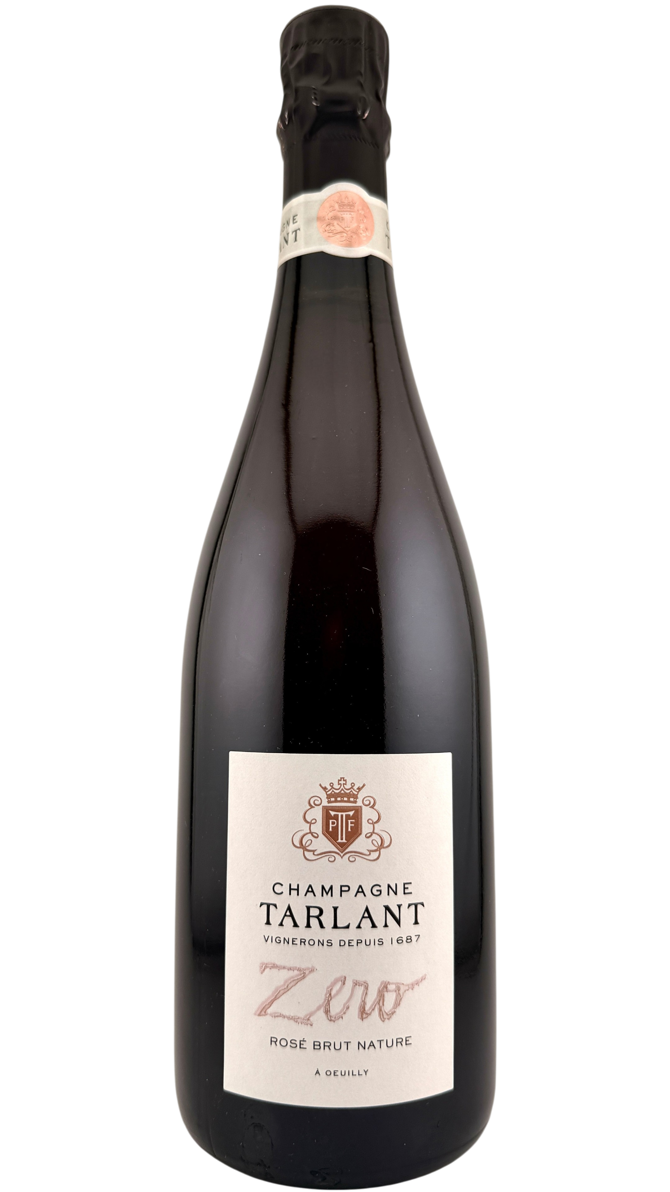 Champagne Zéro Rosé Brut nature Champagne Tarlant