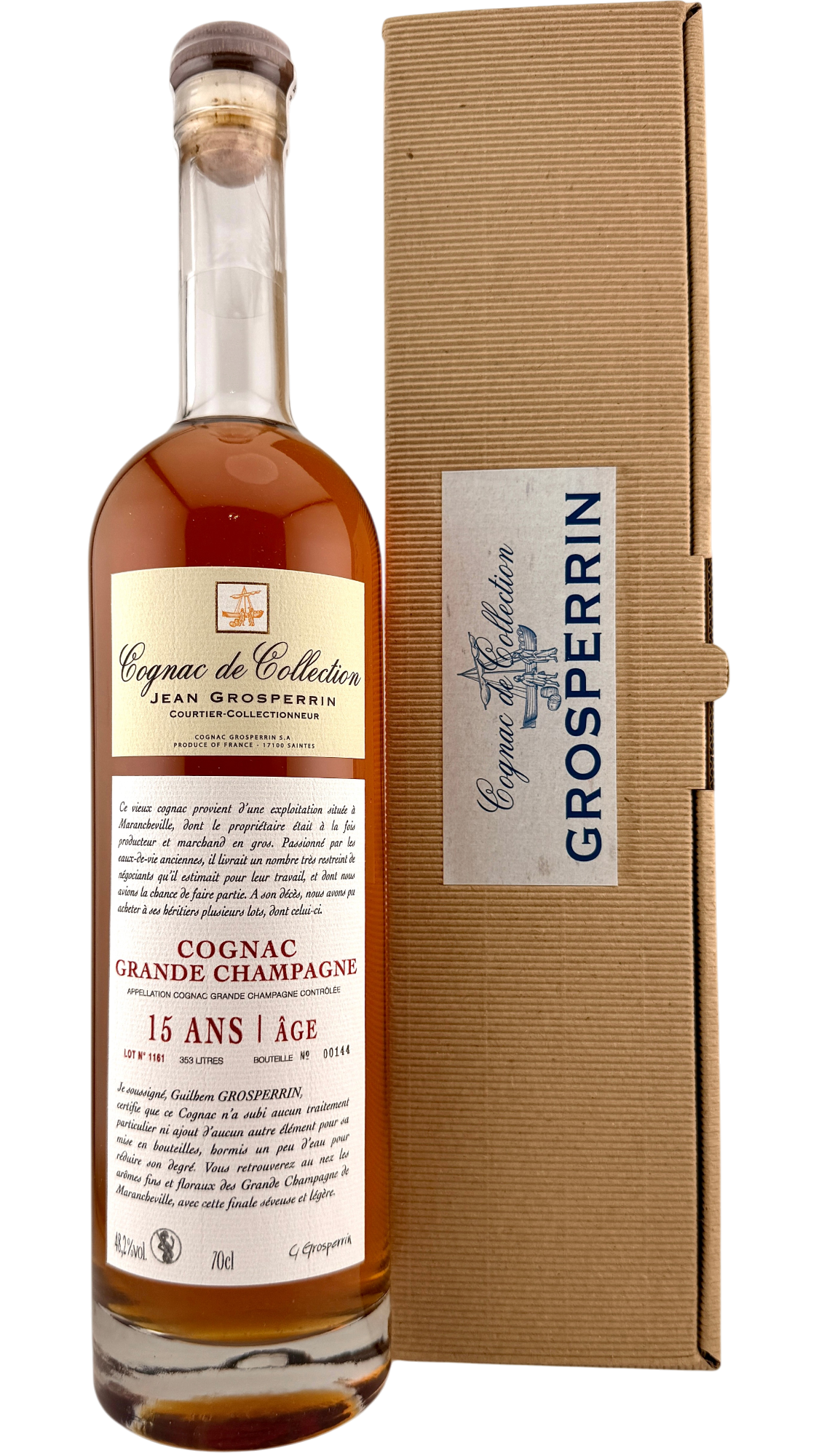 Cognac "Grande champagne" 15 ans