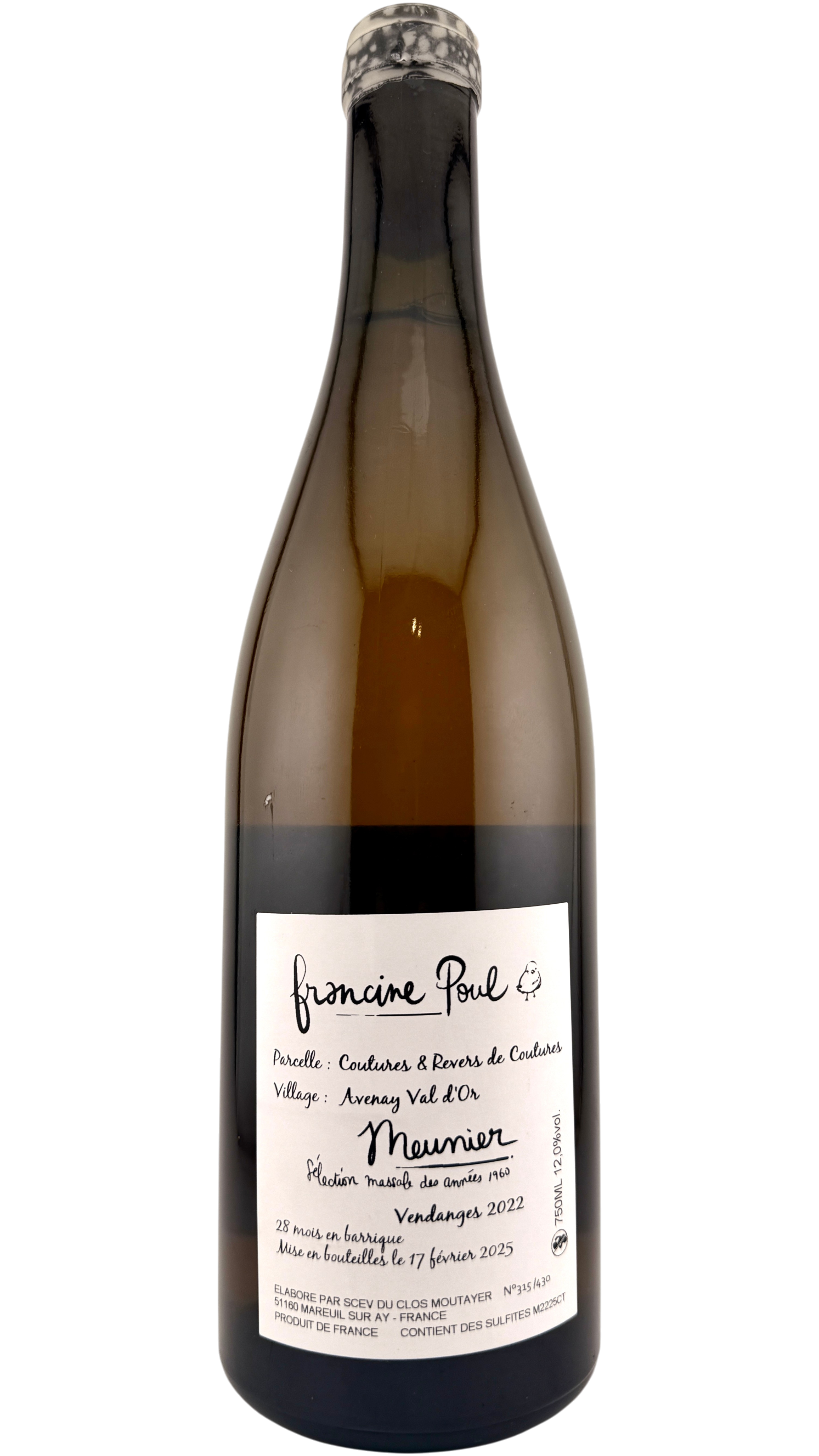 Coteaux Champenois Francine Poul Meunier Antoine Bouvet