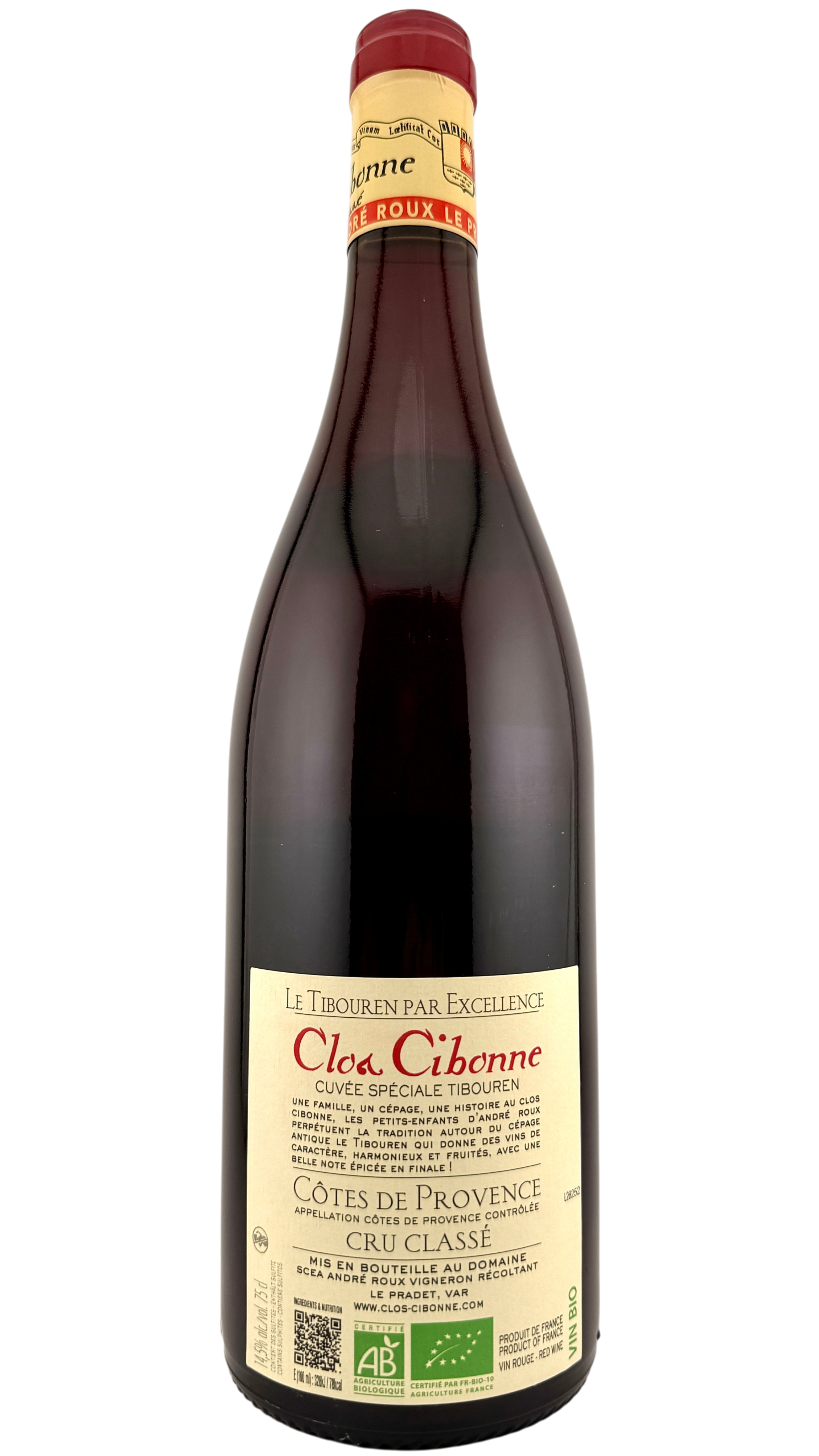 Côtes de Provence _Cuvée spéciale Tibouren_ Clos Cibonne