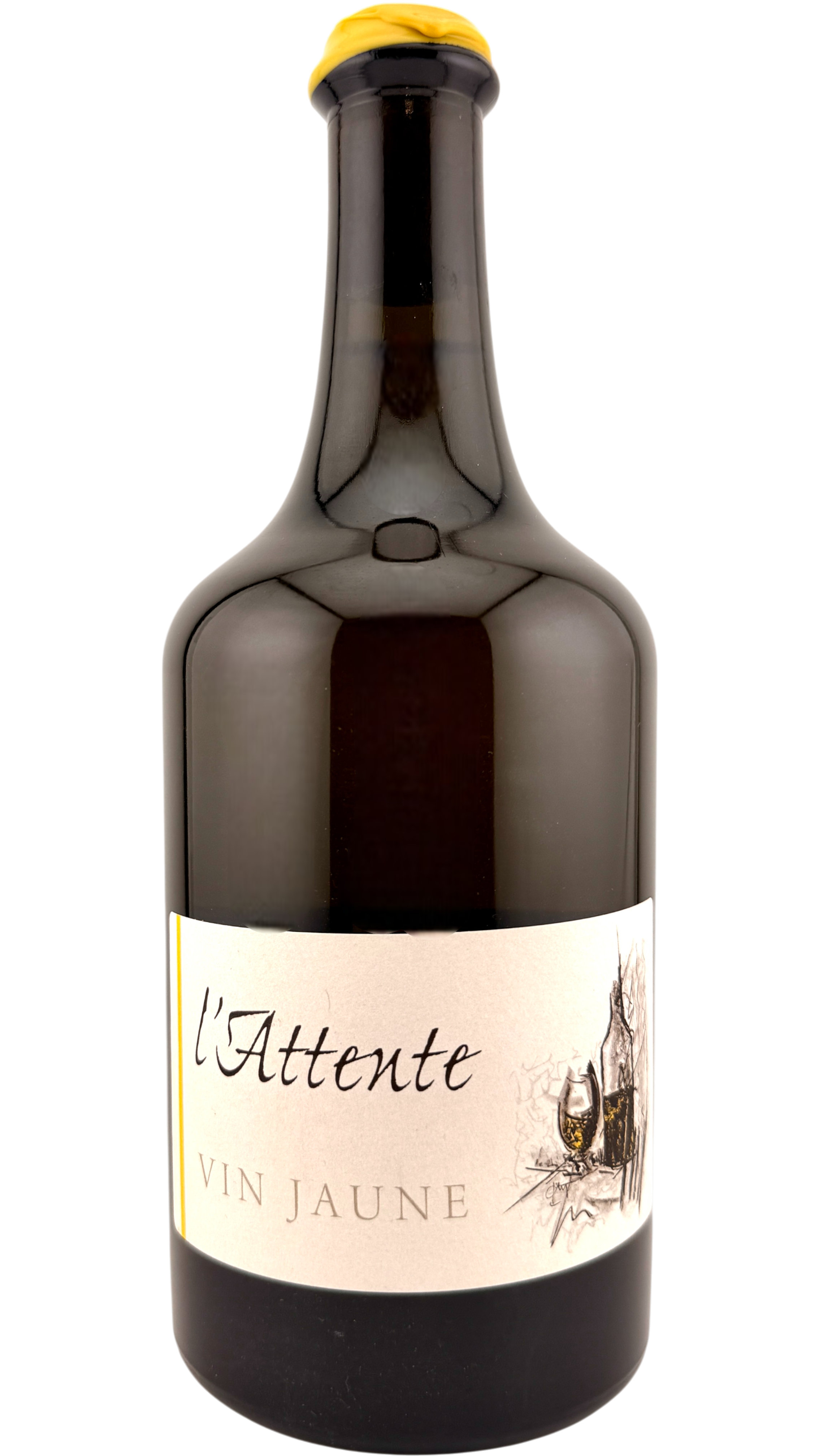 Côtes du Jura l'attente domaine jean pascal buronfosse 2018 vin jaune vin oxydatif vin sous voile yellow wine oxydatif wine vin du jura jura wine organic bio biodynamie natural wine vin naturel jean pascal buronfosse clavelin 62cl savagnin