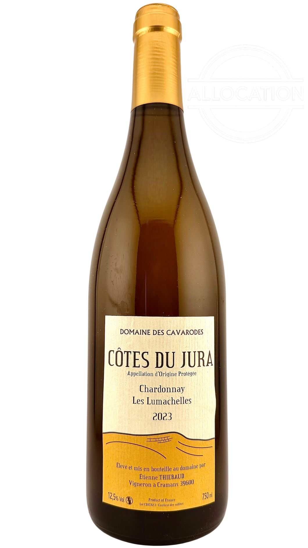 Côtes du jura Chardonnay les lumachelles Domaine des cavarodes
