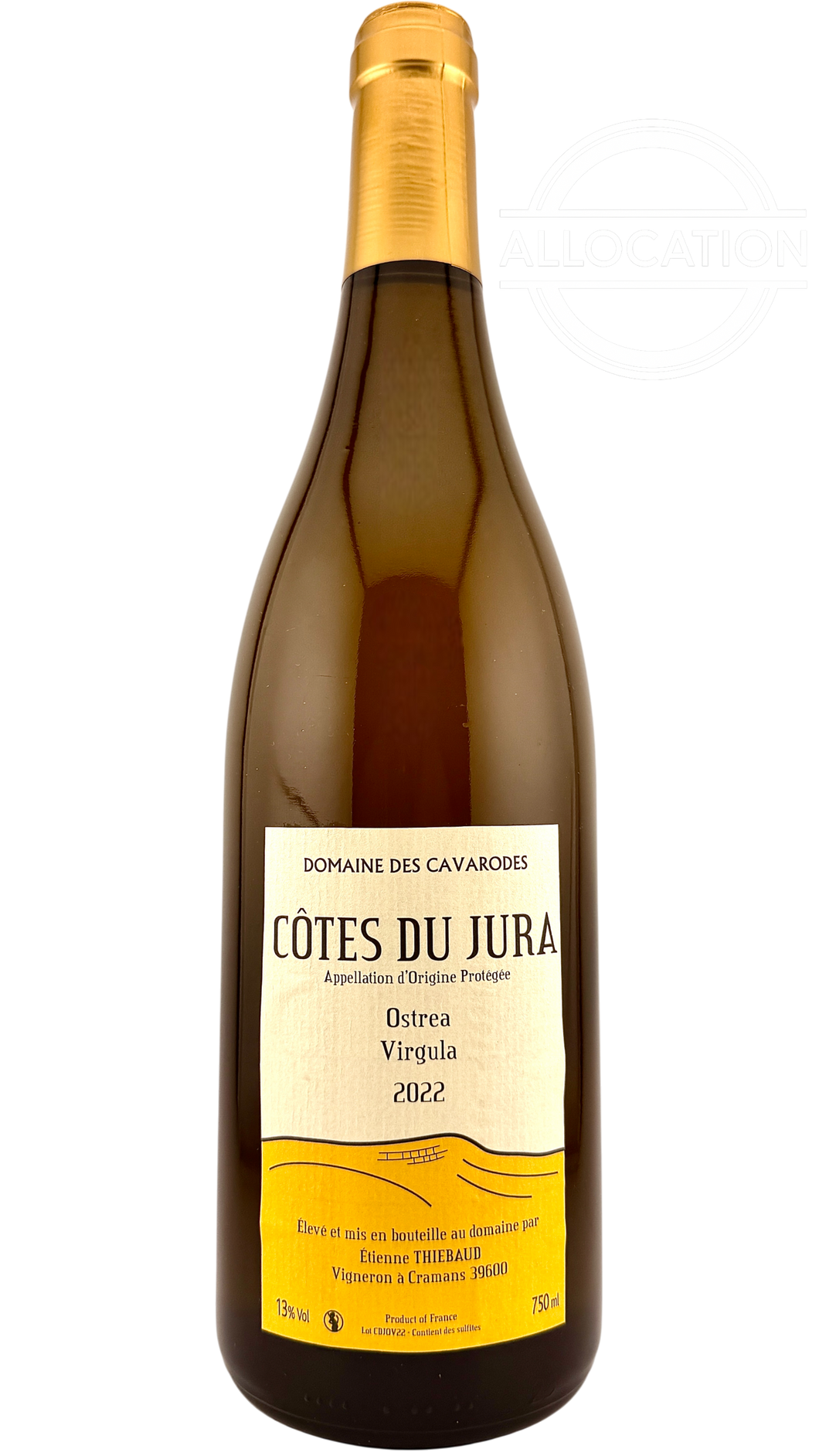 Côtes du jura Ostréa Virgula Domaine des cavarodes