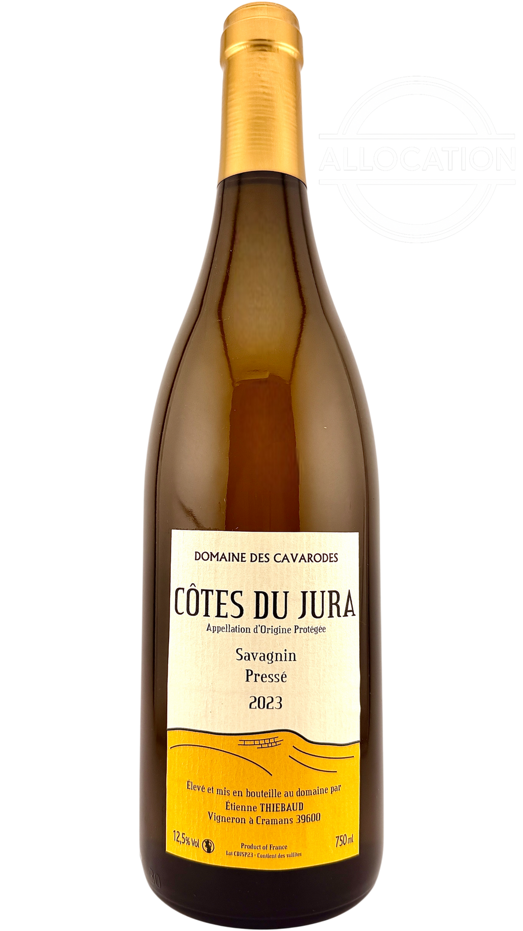 Côtes du jura Savagnin Pressé Domaine des cavarodes