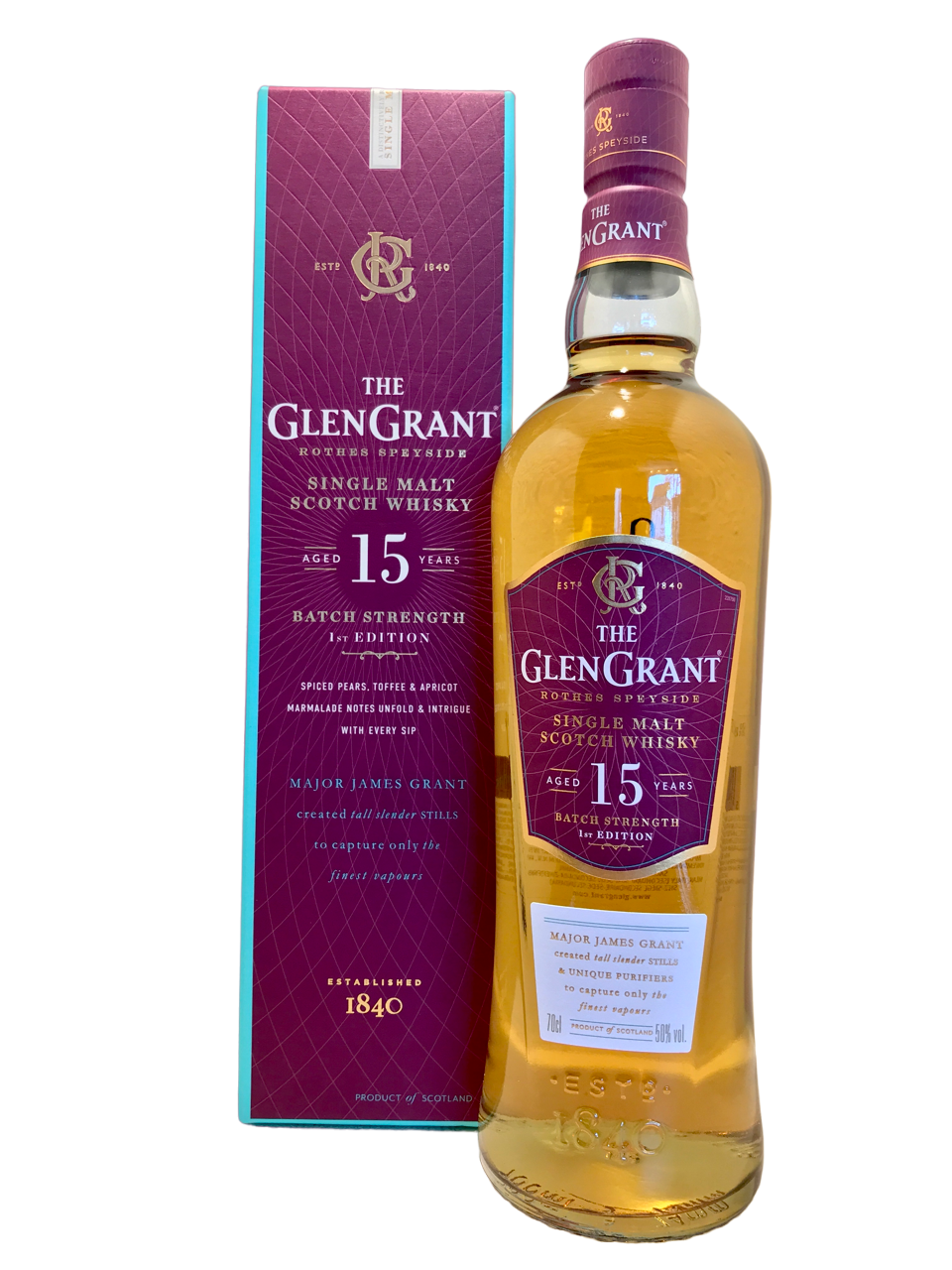 scotch whisky single malt speyside the glengrant 15 years old spirit spiritueux