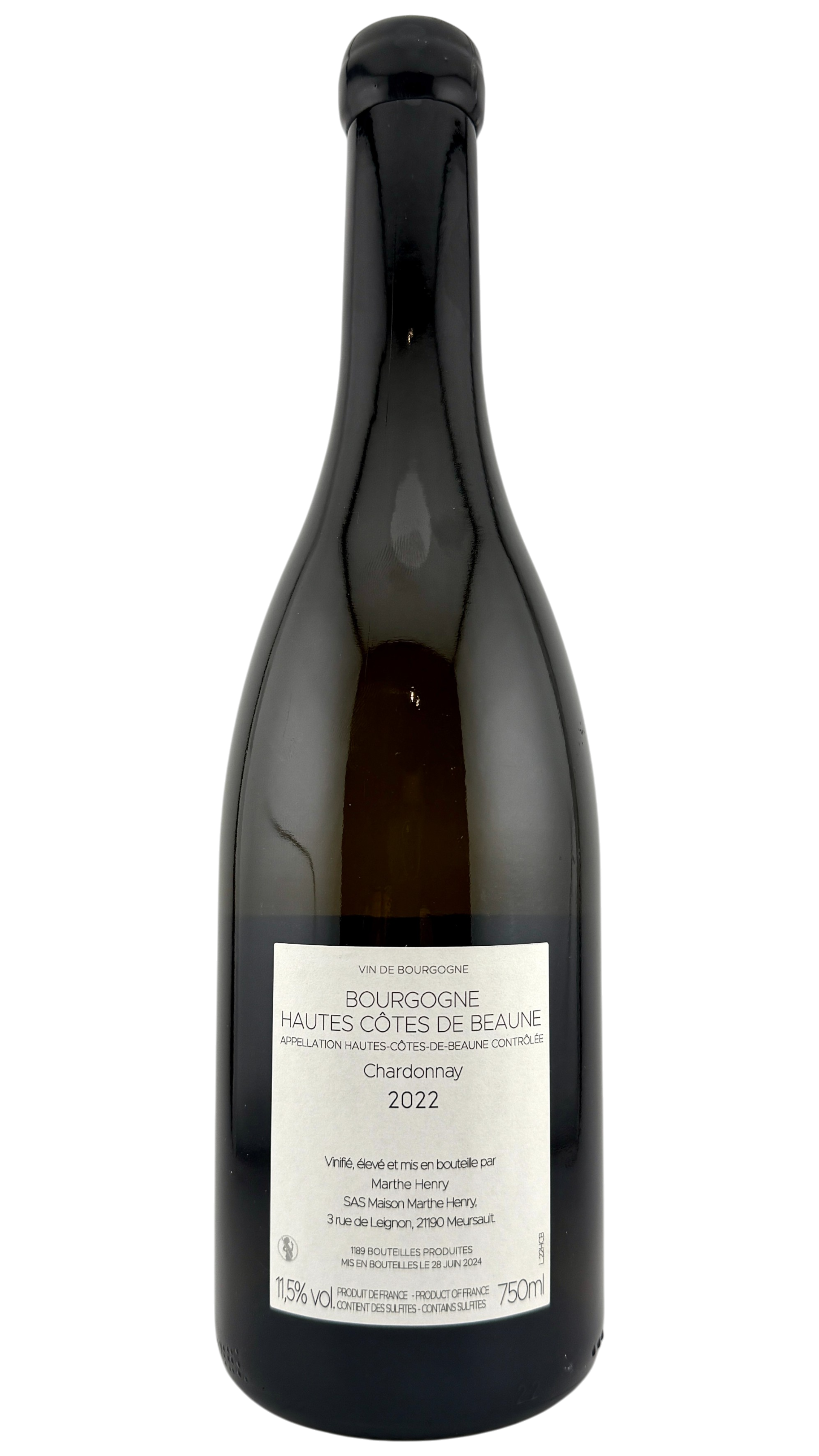 Hautes côtes de beaune chardonnay  2022 Marthe Henry