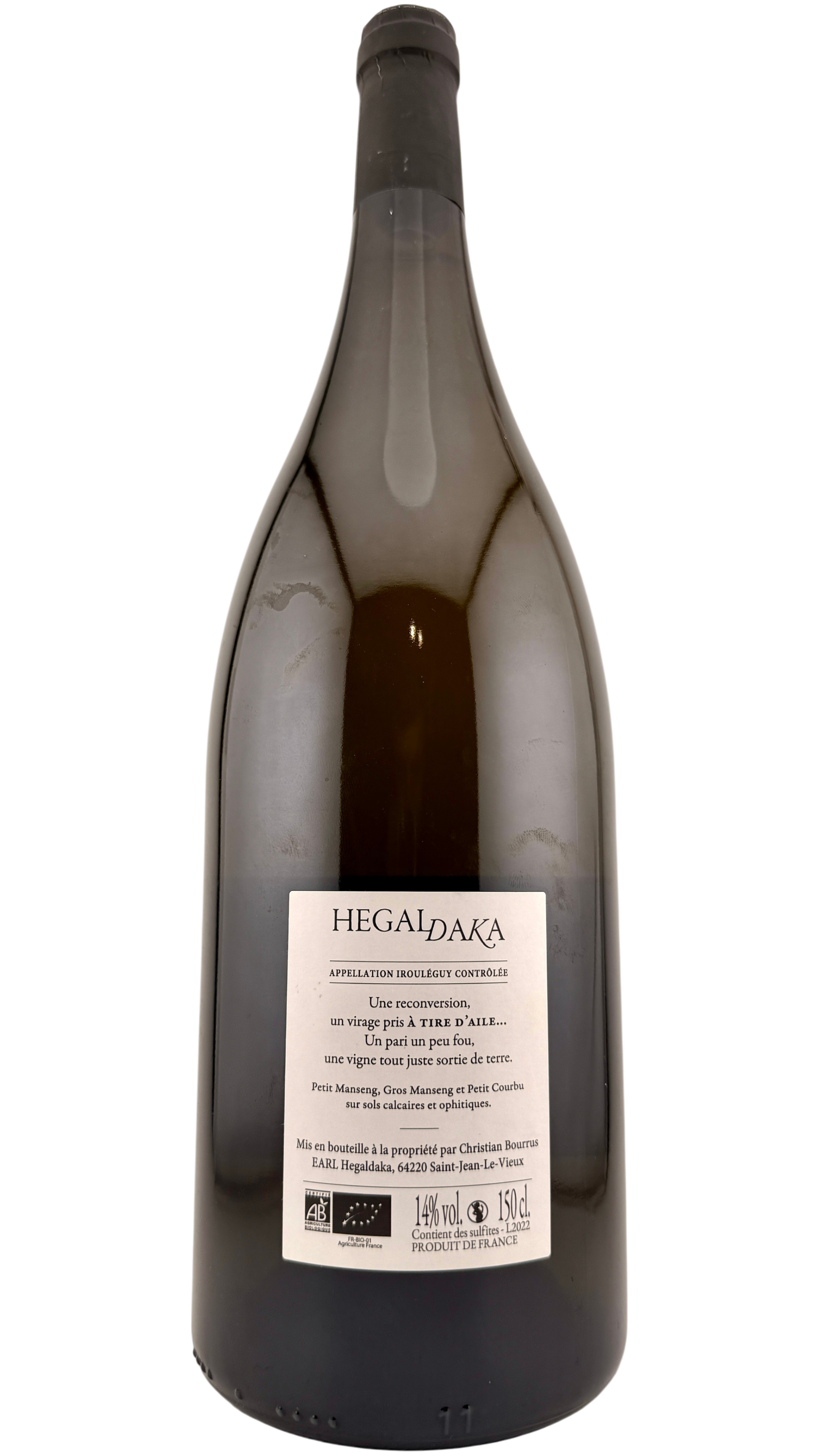 Irouléguy MAGNUM  Domaine Hegaldaka