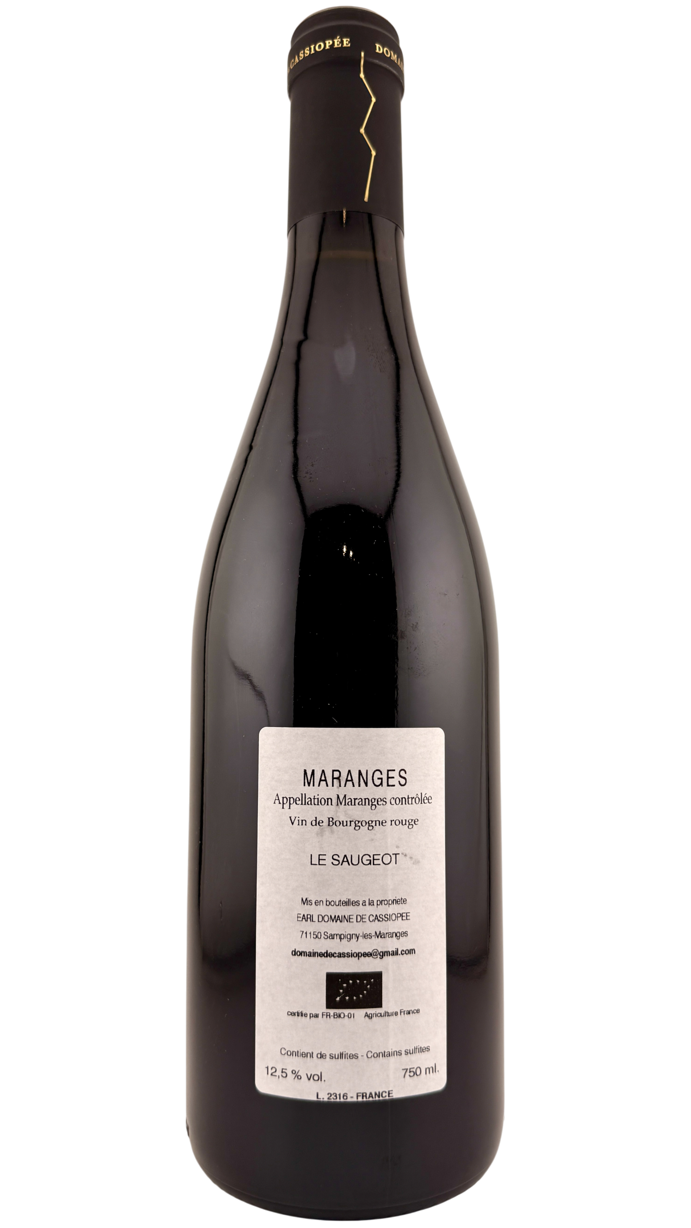 Maranges _Le saugeot_ Domaine de Cassiopée
